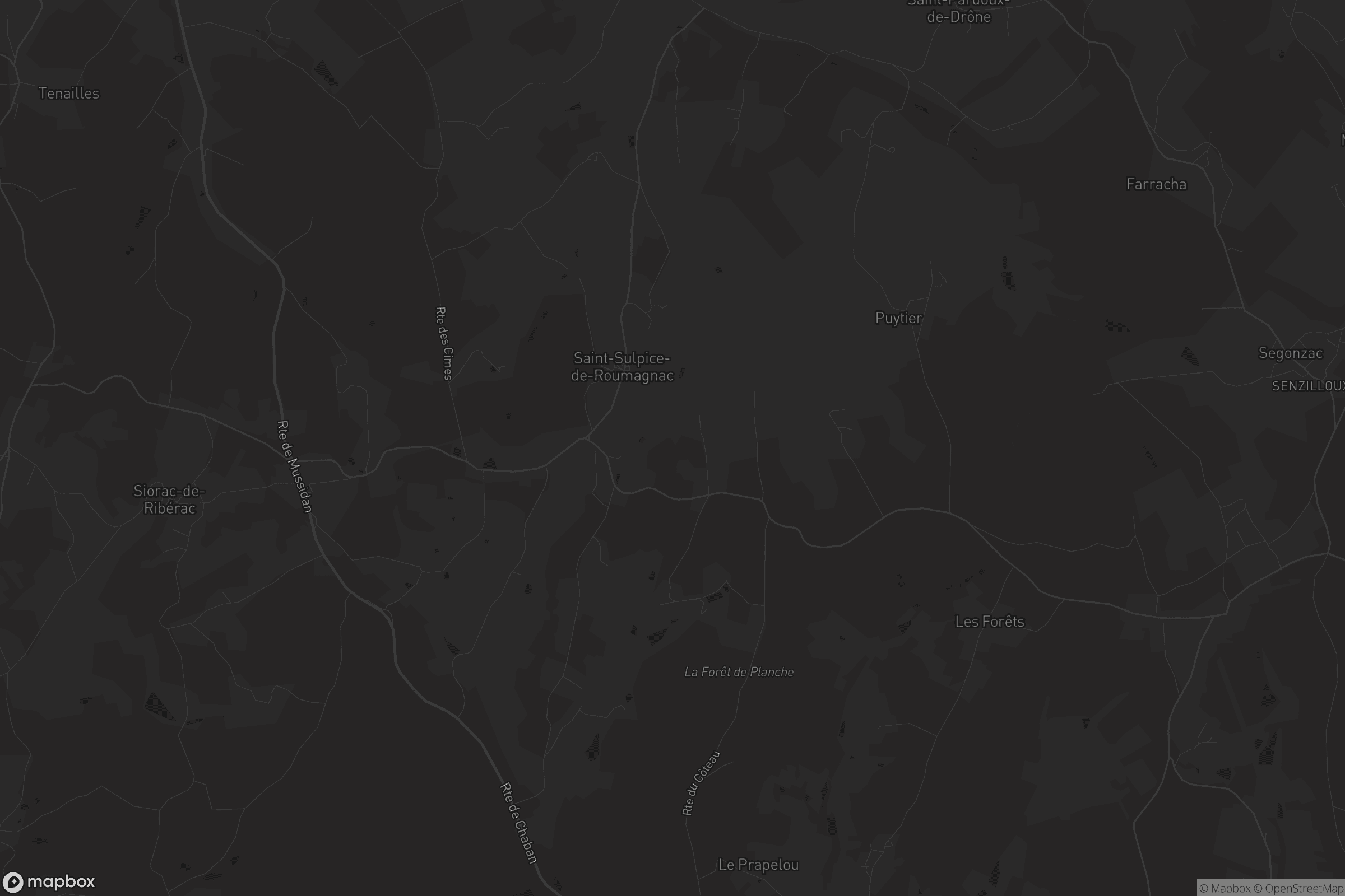 Carte de Saint-Sulpice-de-Roumagnac