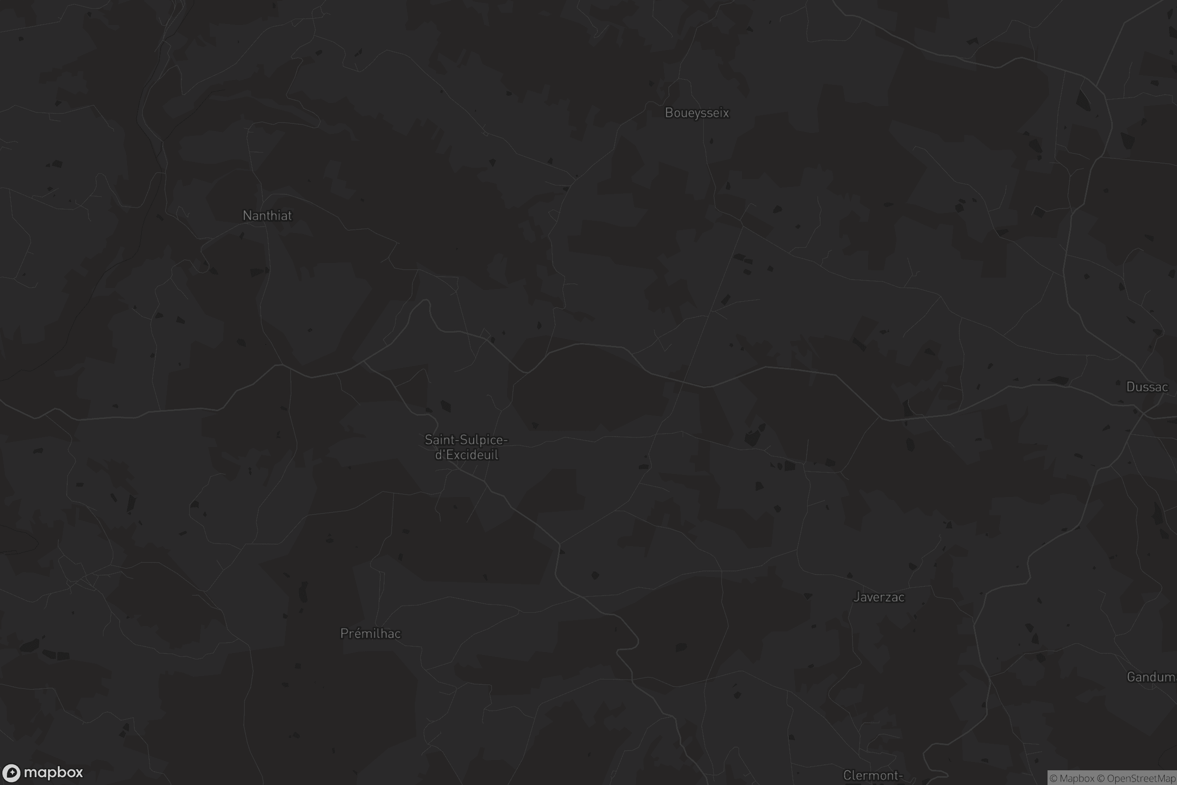 Carte de Saint-Sulpice-d'Excideuil