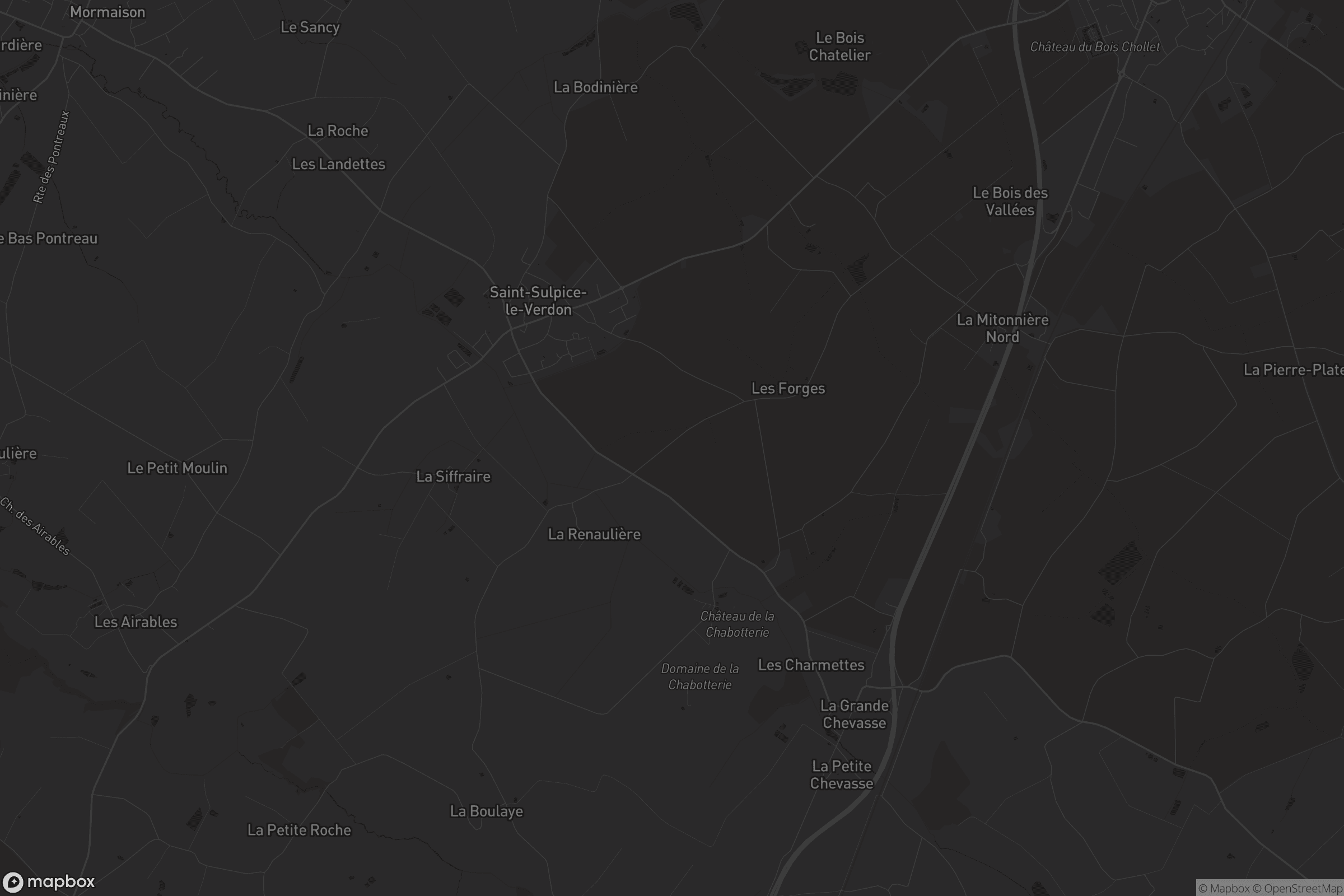 Carte de Saint-Sulpice-le-Verdon