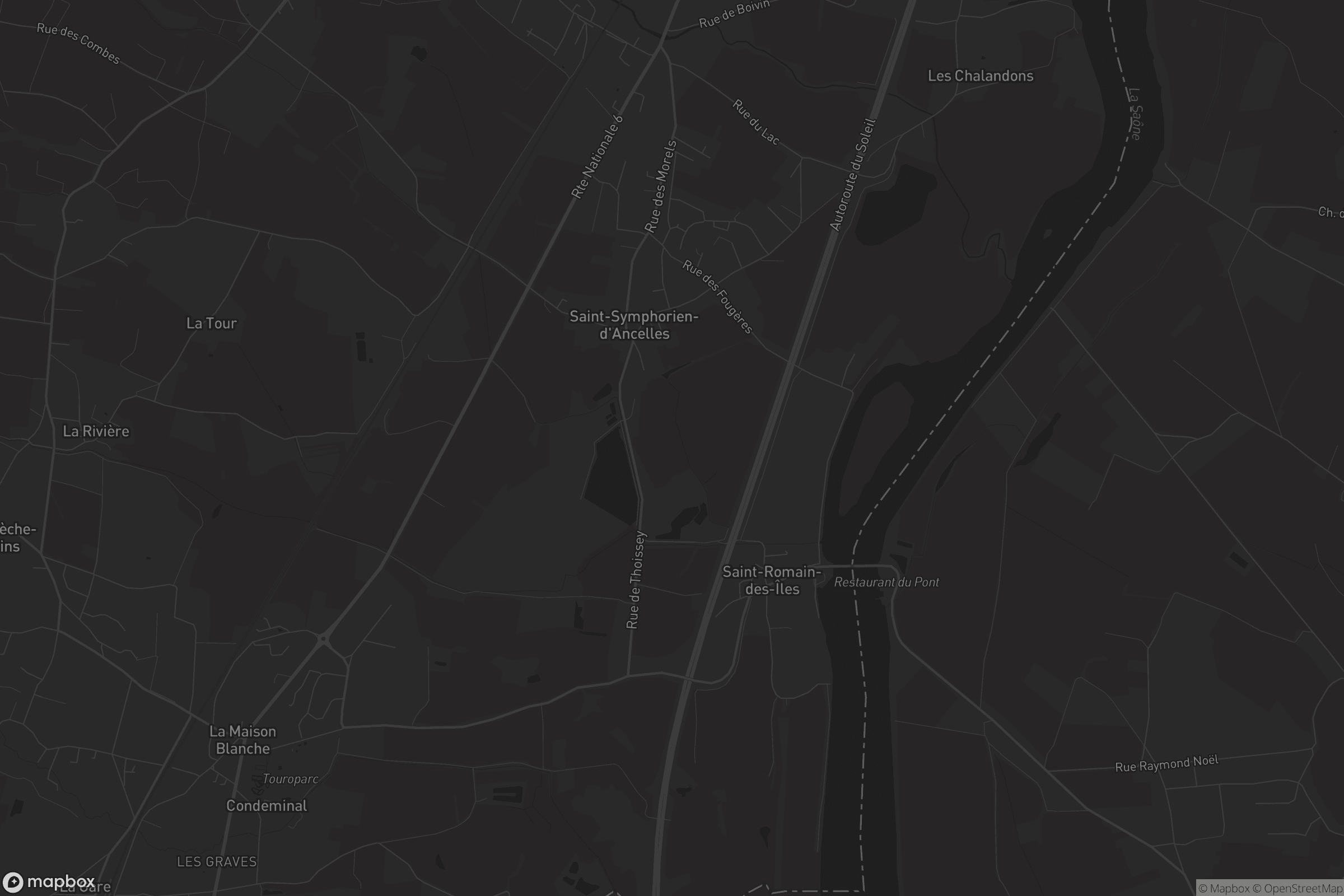 Carte de Saint-Symphorien-d'Ancelles