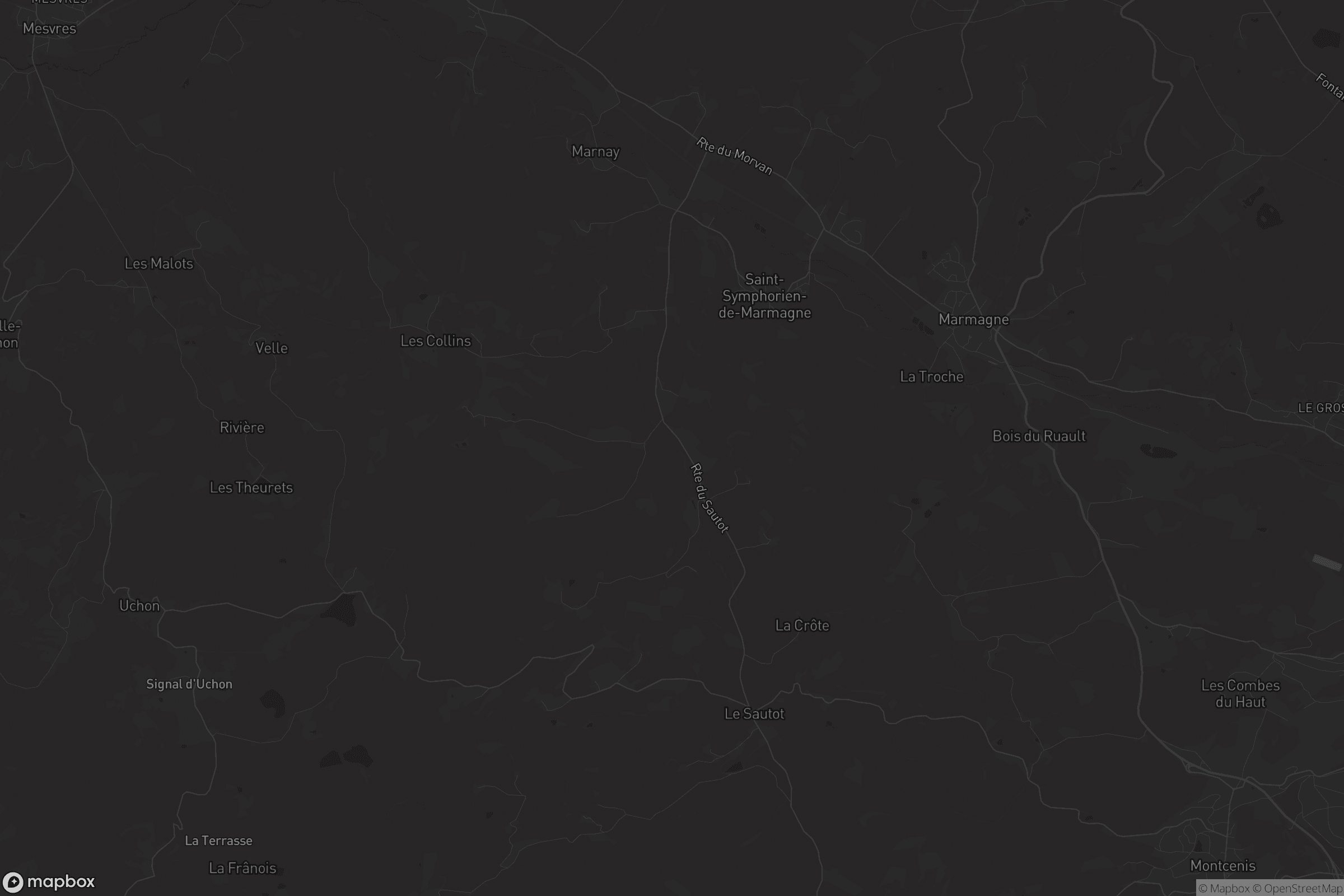 Carte de Saint-Symphorien-de-Marmagne