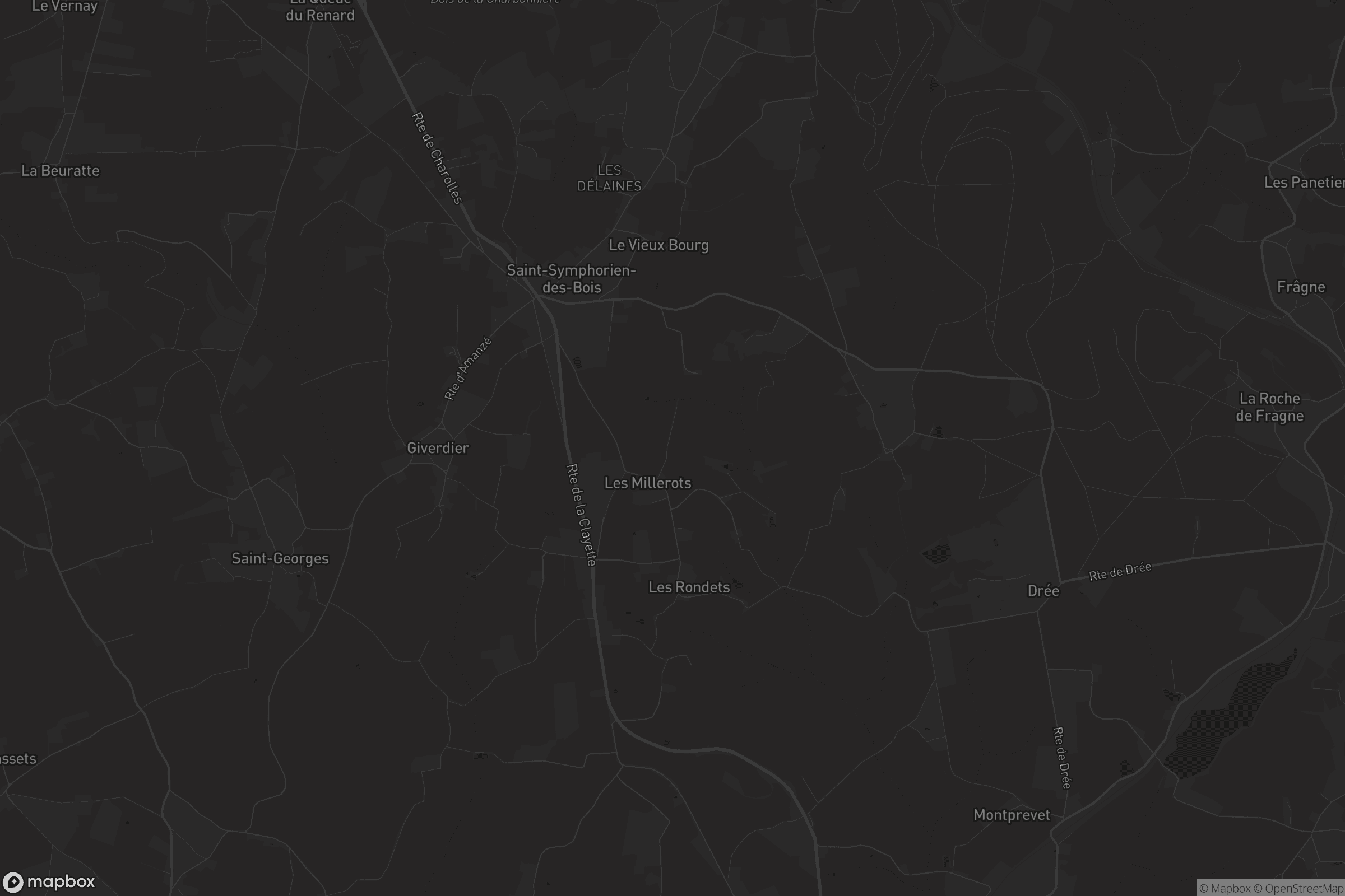 Carte de Saint-Symphorien-des-Bois