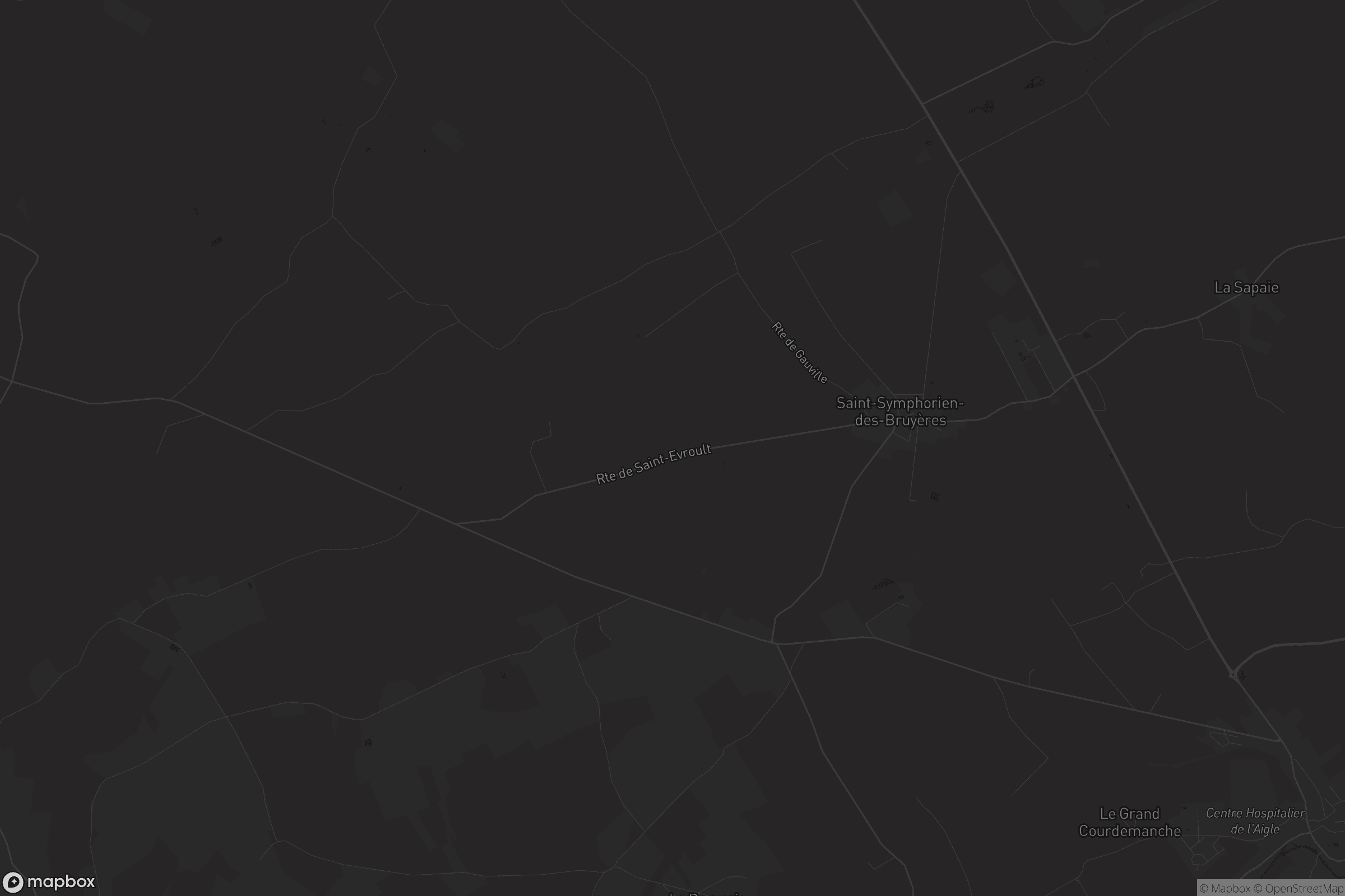 Carte de Saint-Symphorien-des-Bruyères