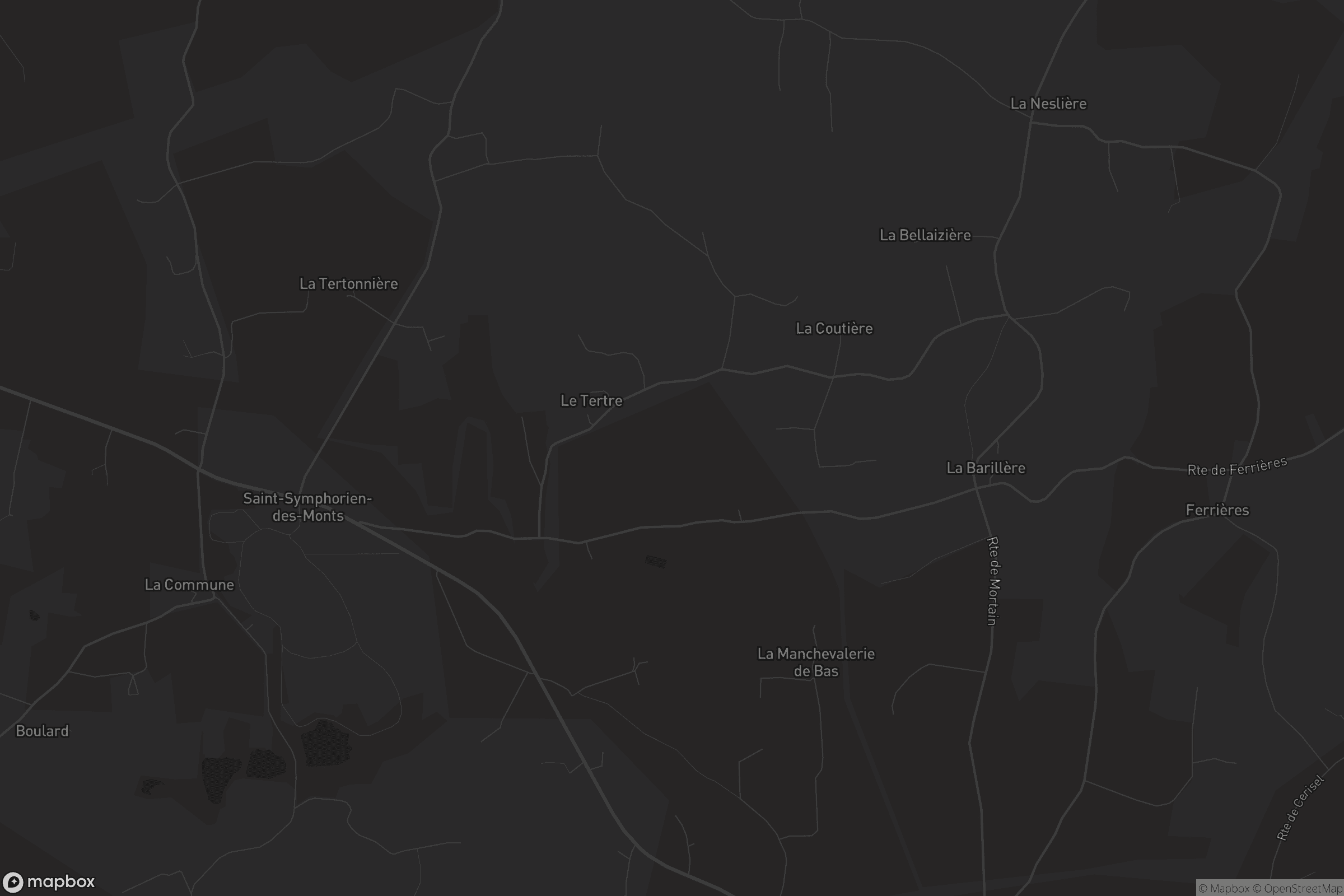 Carte de Saint-Symphorien-des-Monts
