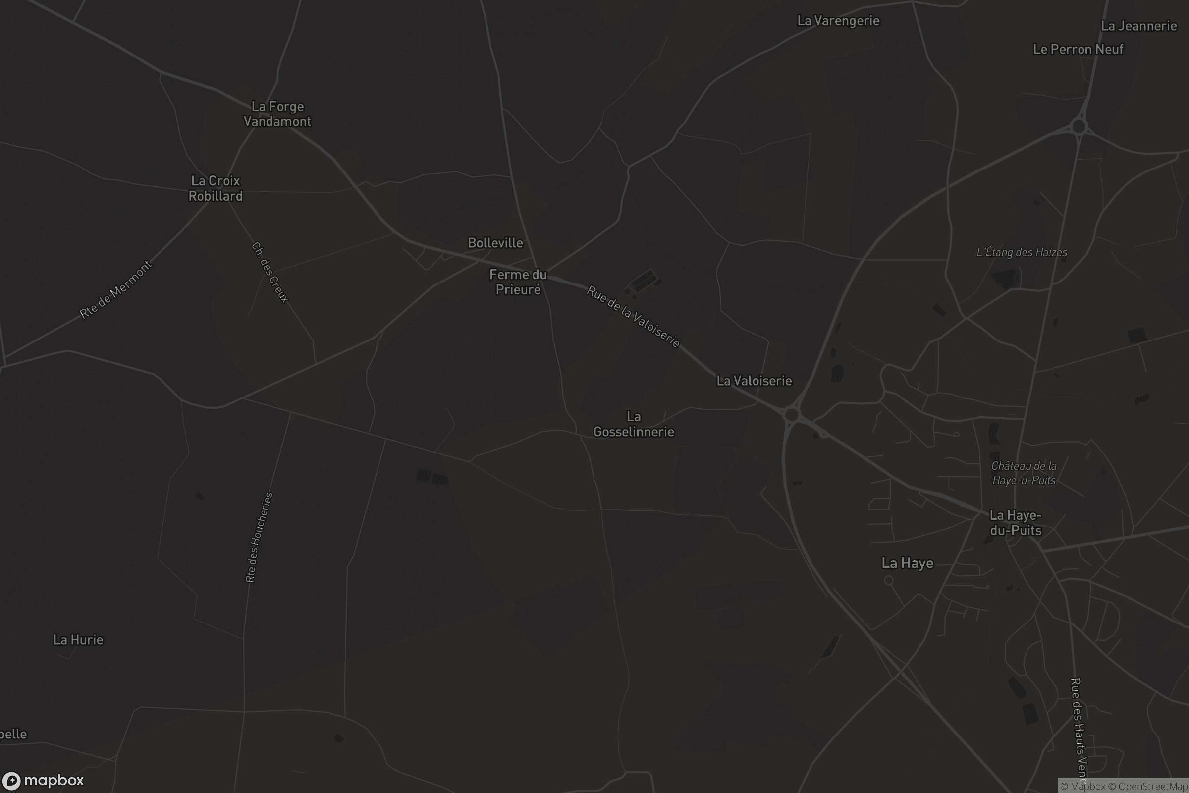 Carte de Saint-Symphorien-le-Valois