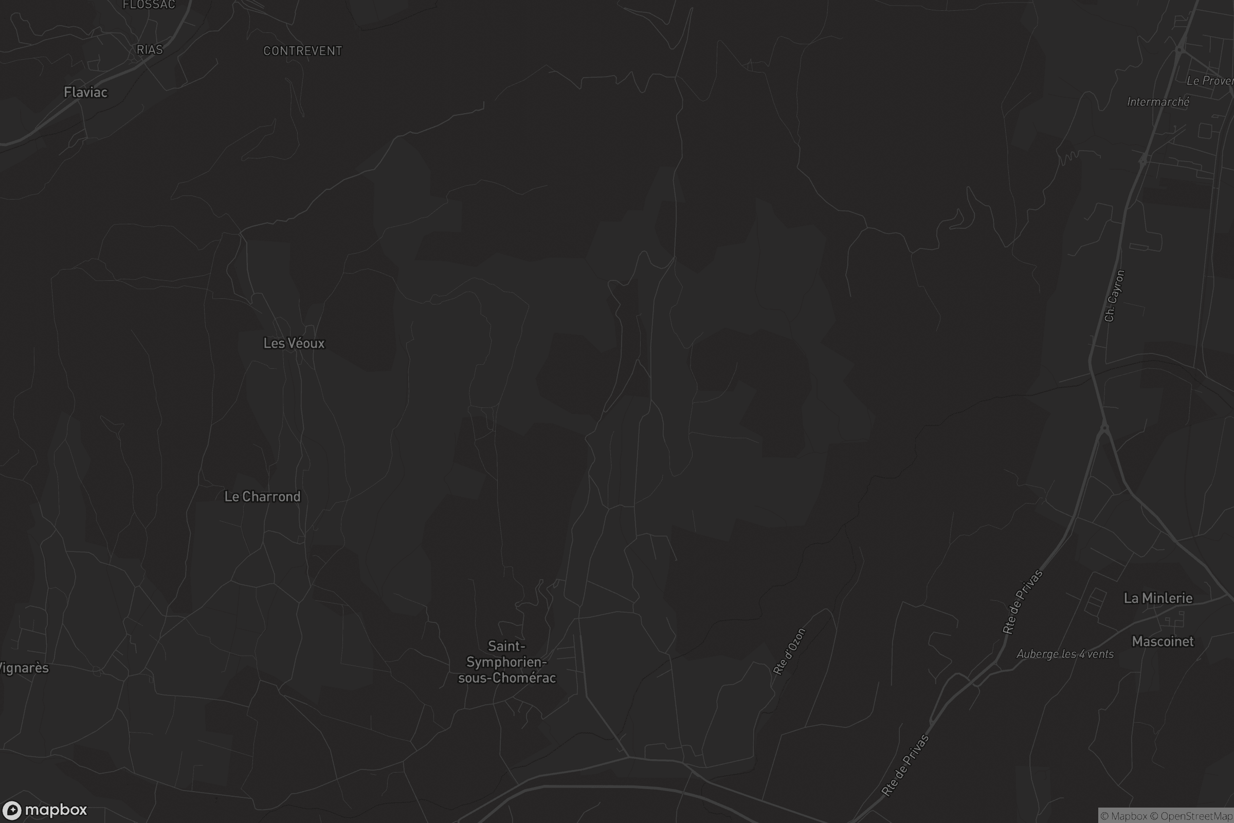 Carte de Saint-Symphorien-sous-Chomérac