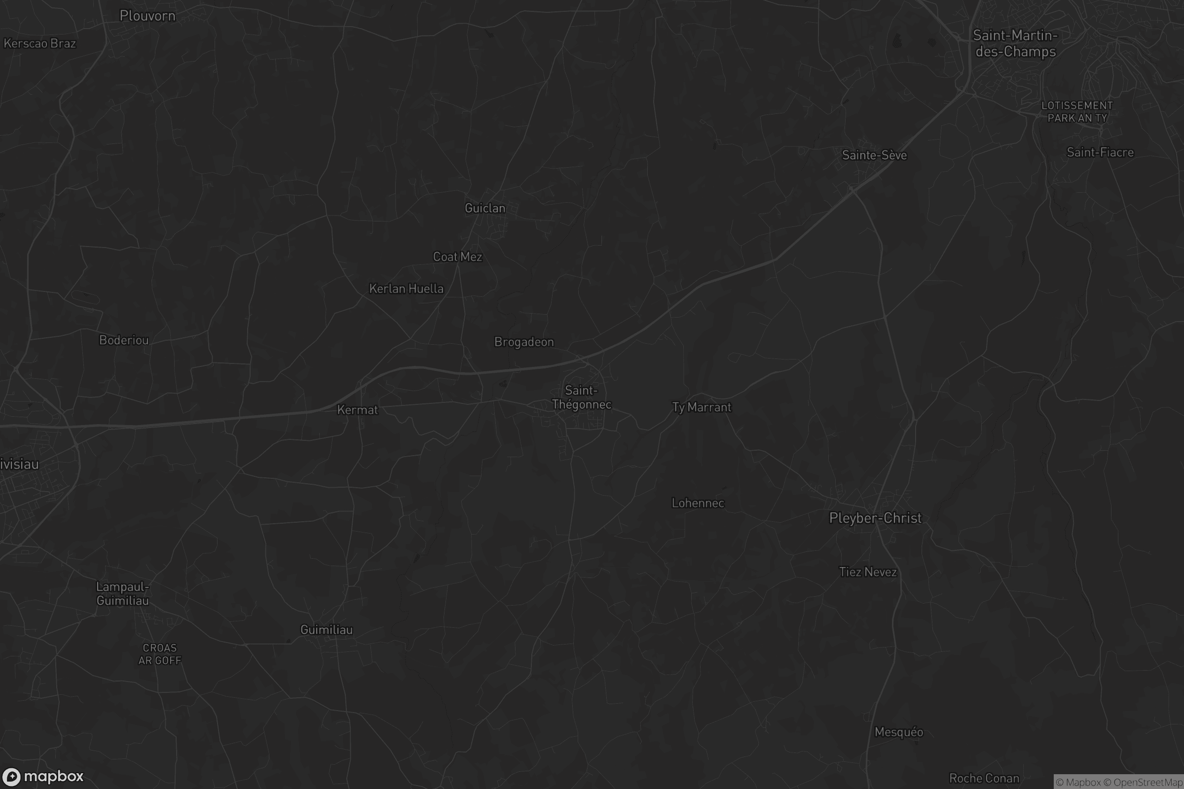 Carte de Saint-Thégonnec