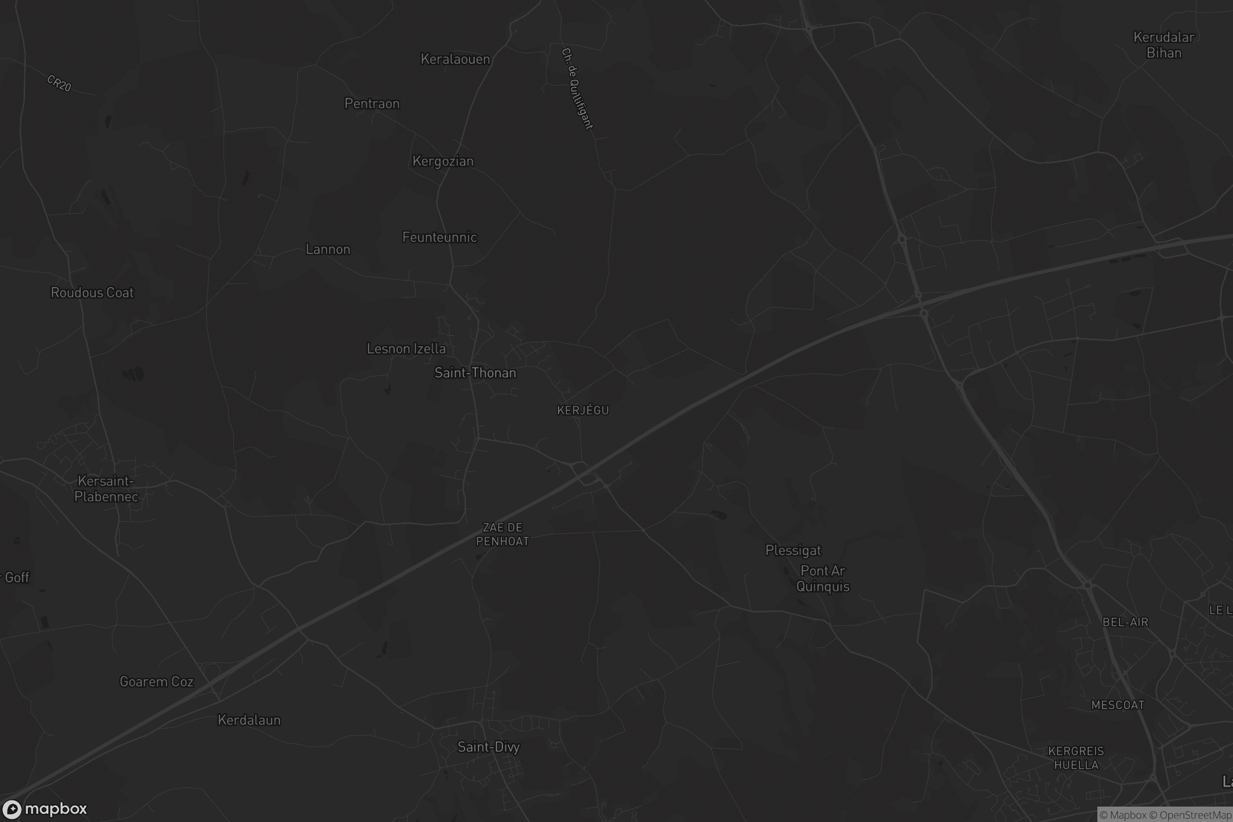 Carte de Saint-Thonan