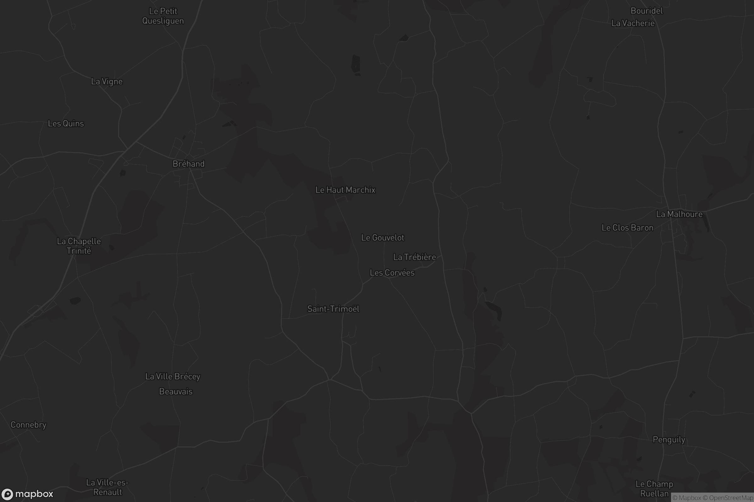 Carte de Saint-Trimoël