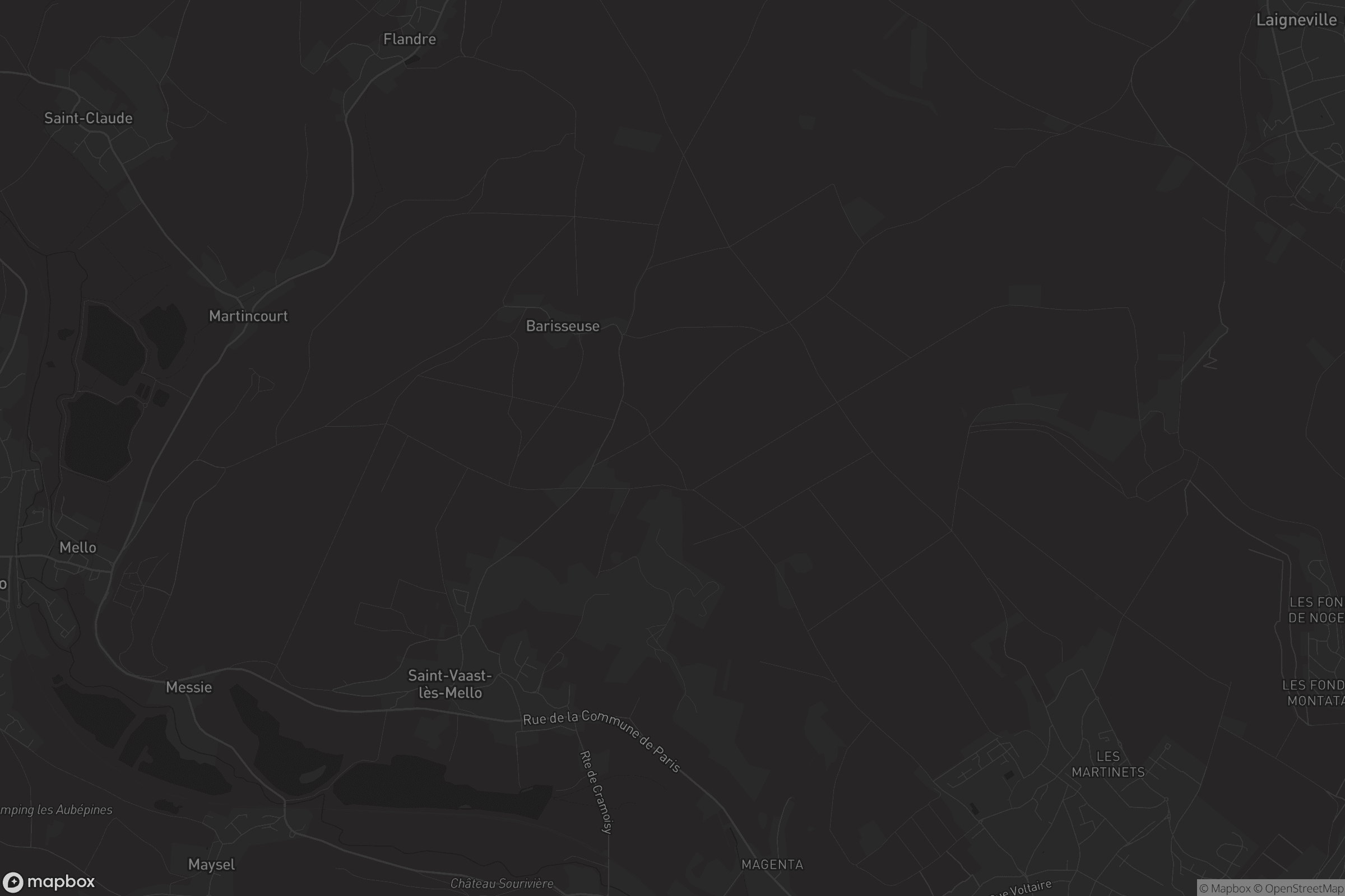 Carte de Saint-Vaast-lès-Mello