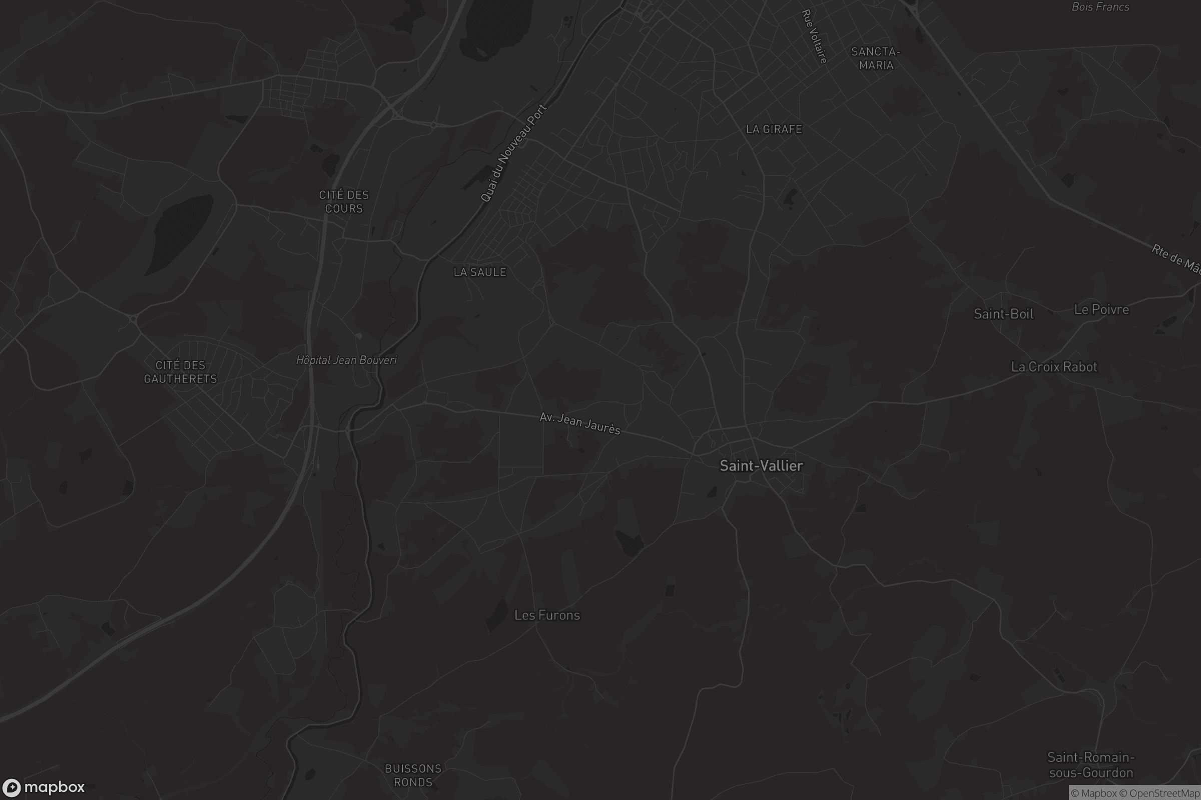 Carte de Saint-Vallier