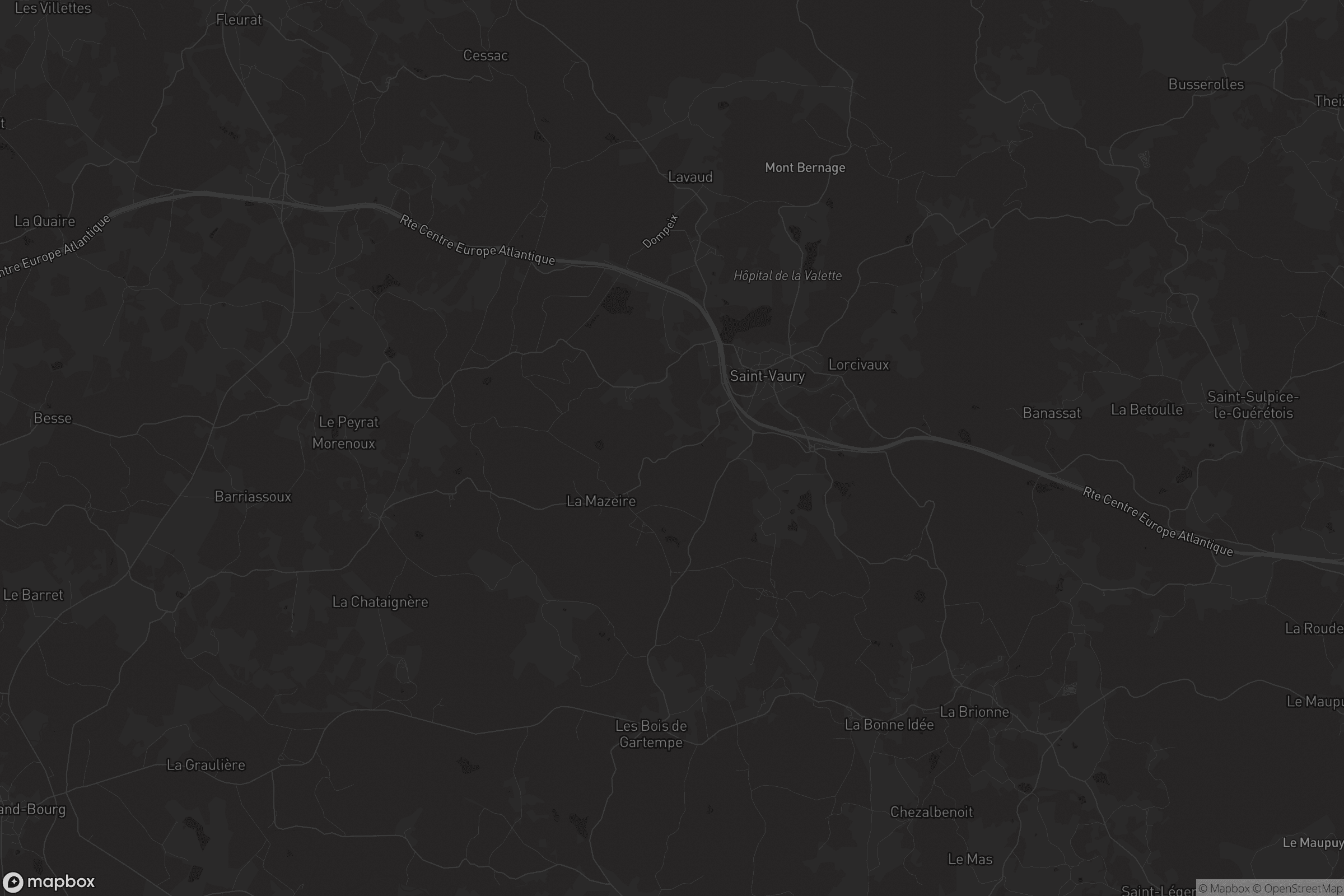 Carte de Saint-Vaury