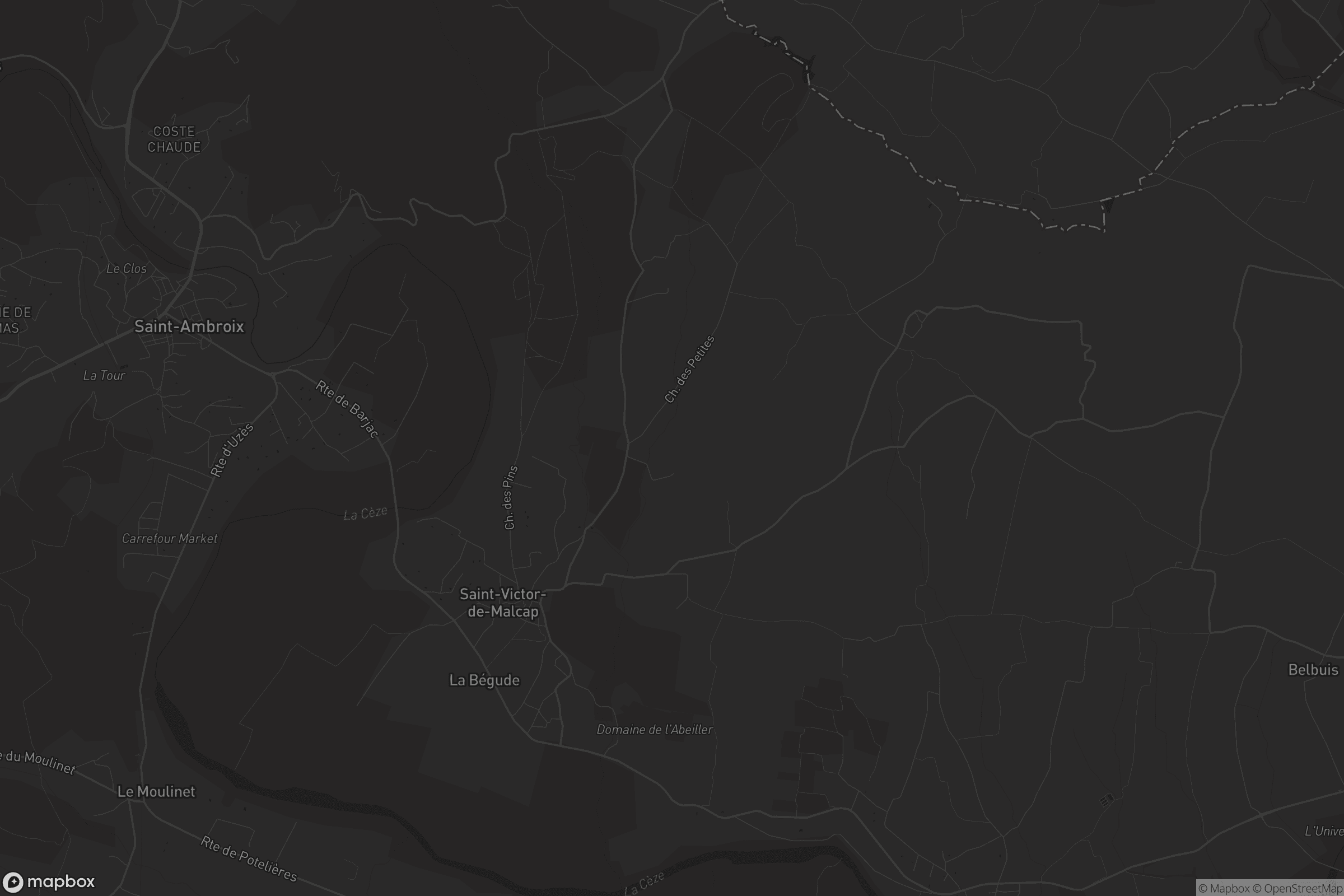 Carte de Saint-Victor-de-Malcap