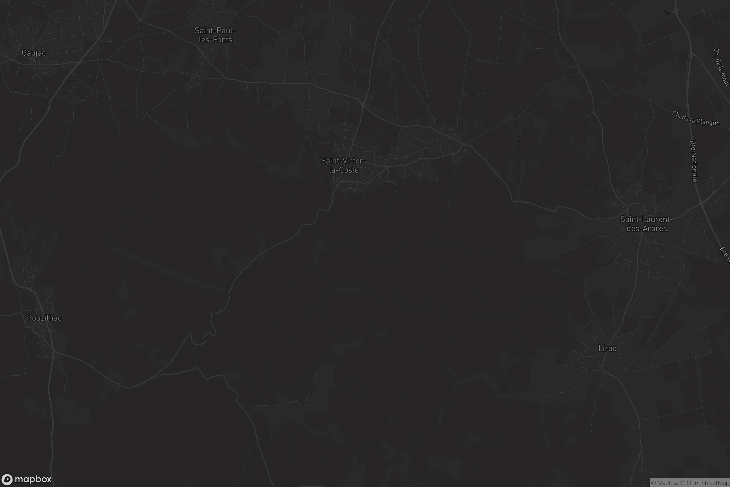 Carte de Saint-Victor-la-Coste