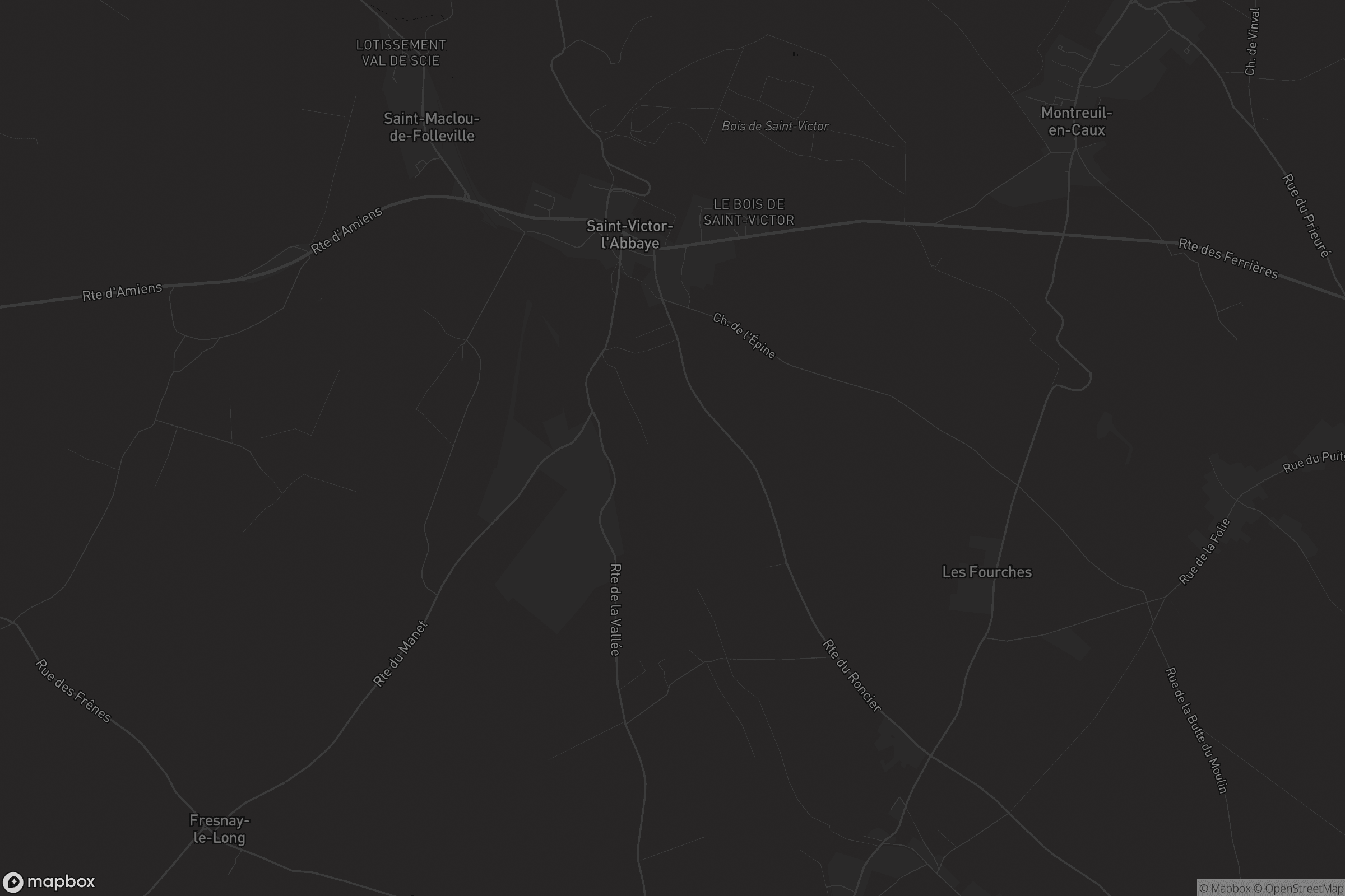 Carte de Saint-Victor-l'Abbaye