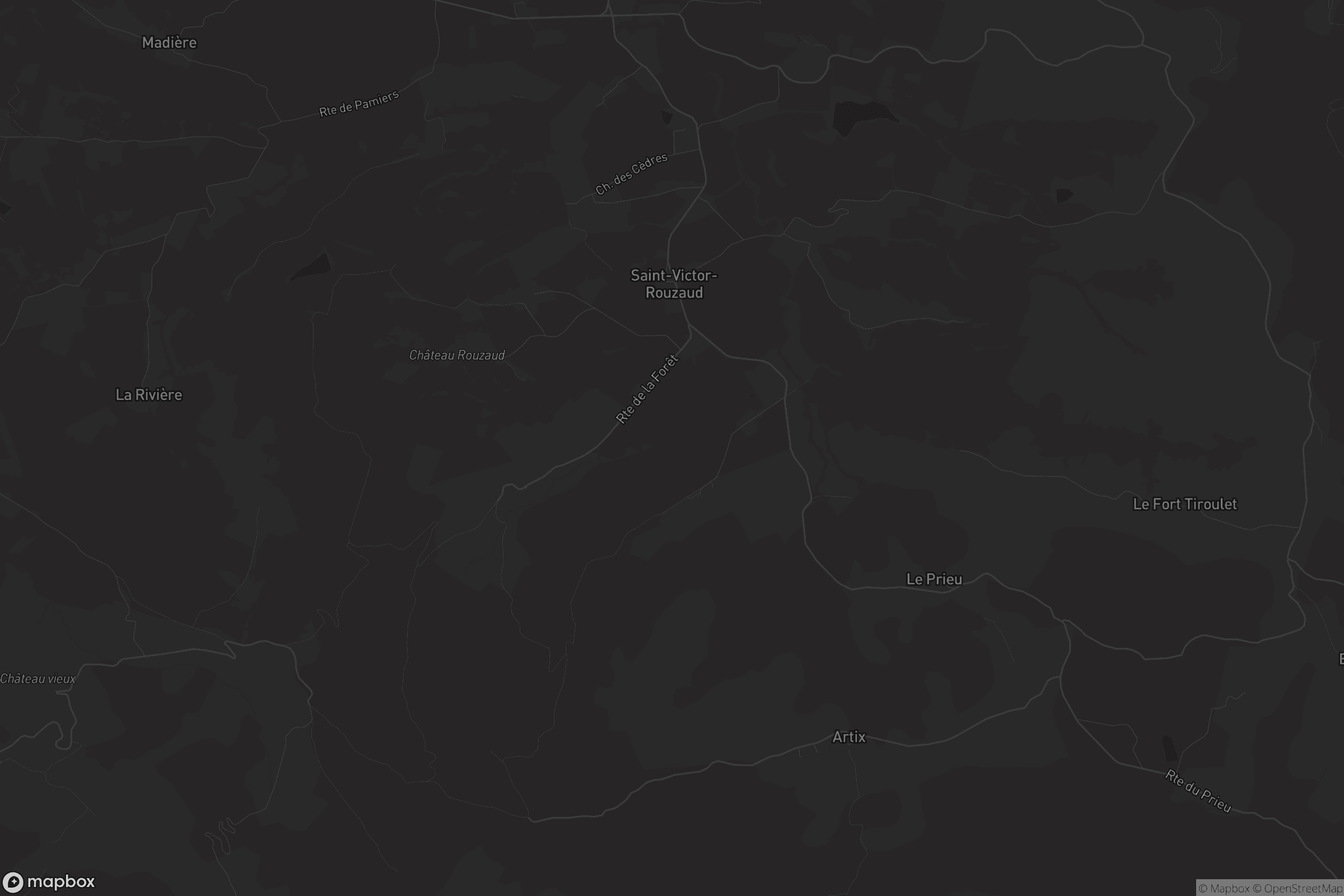 Carte de Saint-Victor-Rouzaud