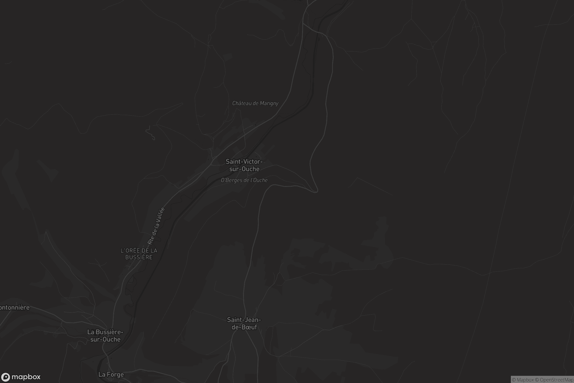 Carte de Saint-Victor-sur-Ouche