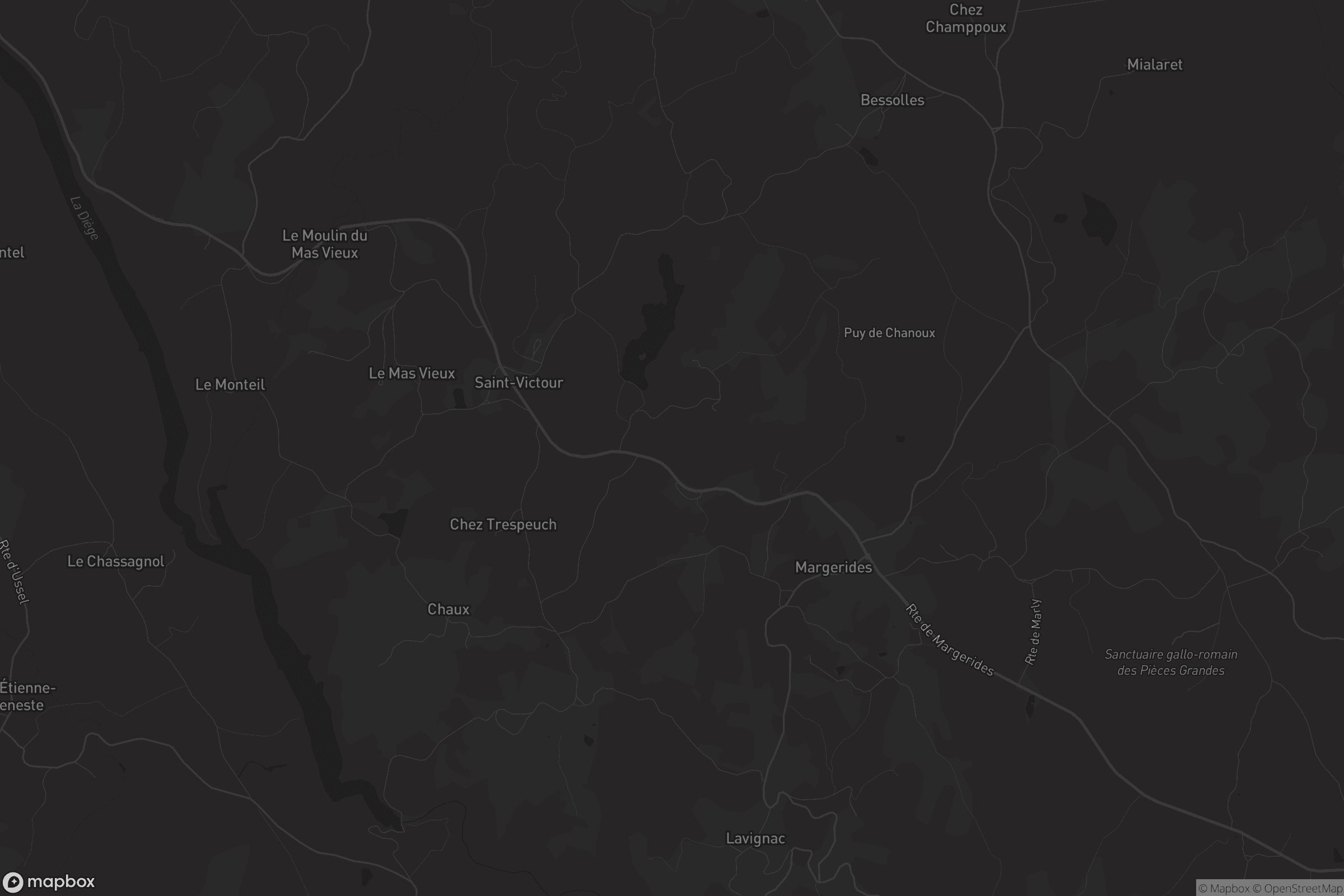 Carte de Saint-Victour