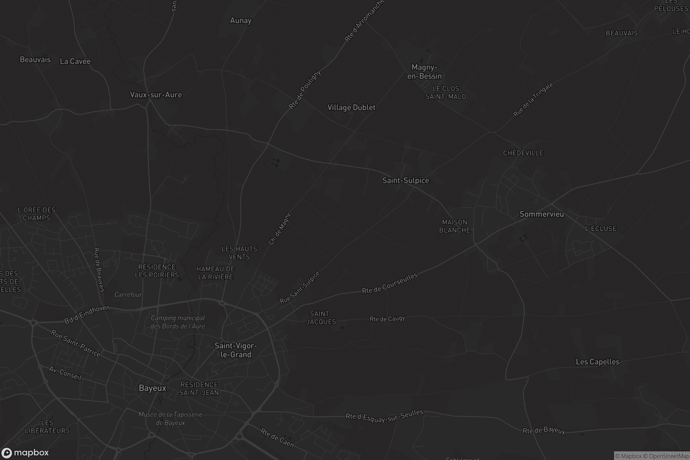 Carte de Saint-Vigor-le-Grand