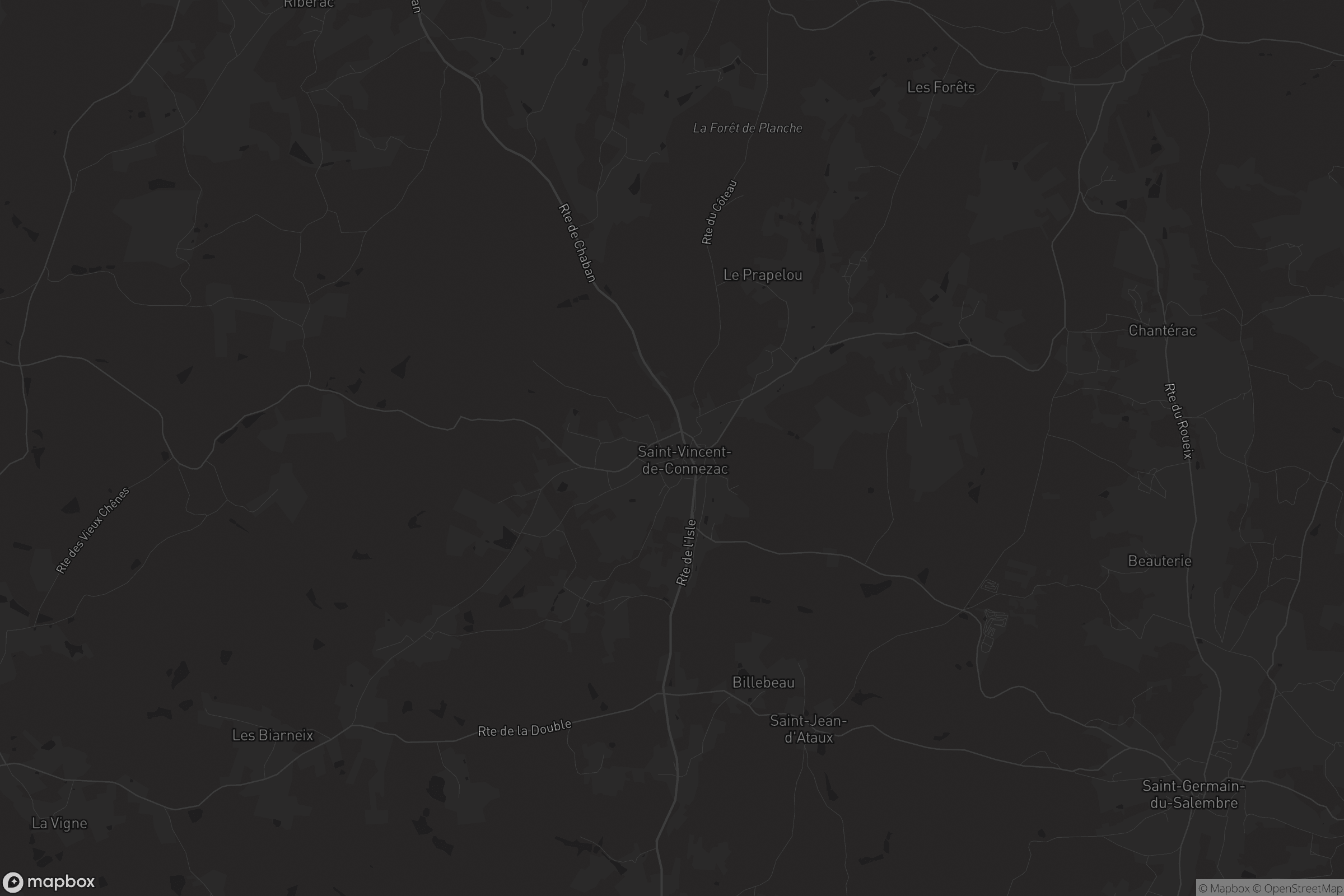 Carte de Saint-Vincent-de-Connezac