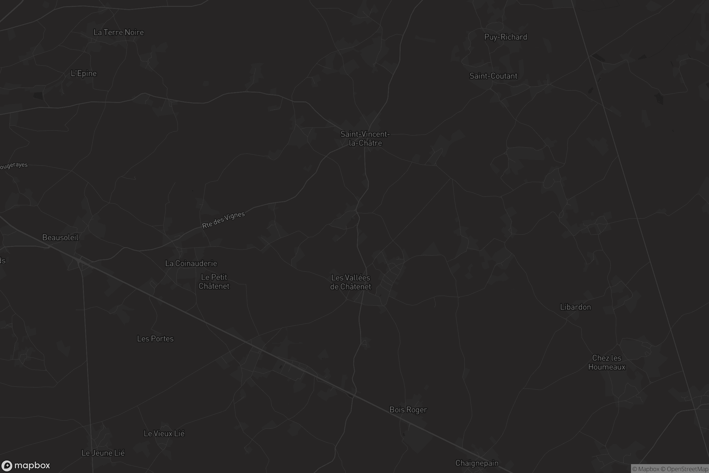 Carte de Saint-Vincent-la-Châtre
