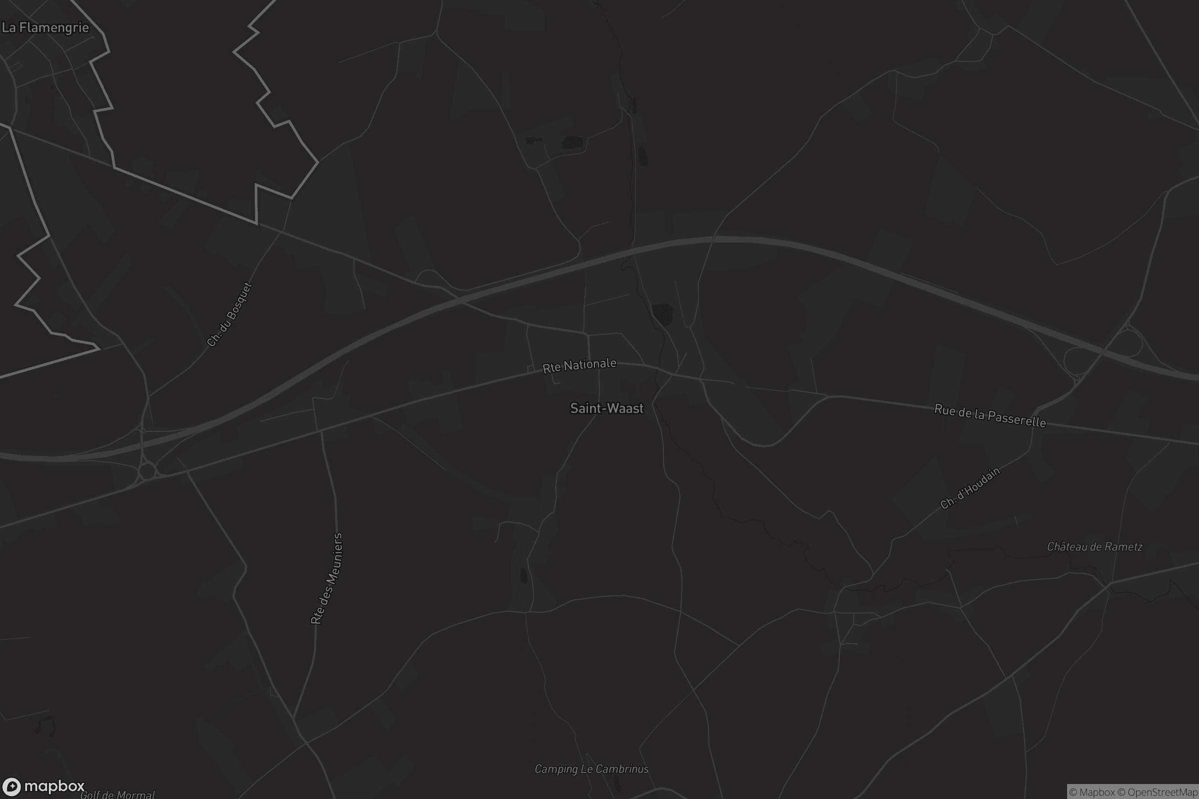 Carte de Saint-Waast