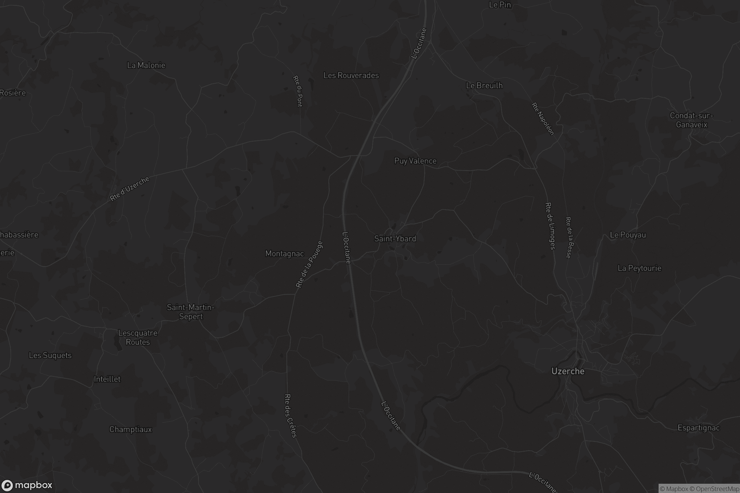 Carte de Saint-Ybard