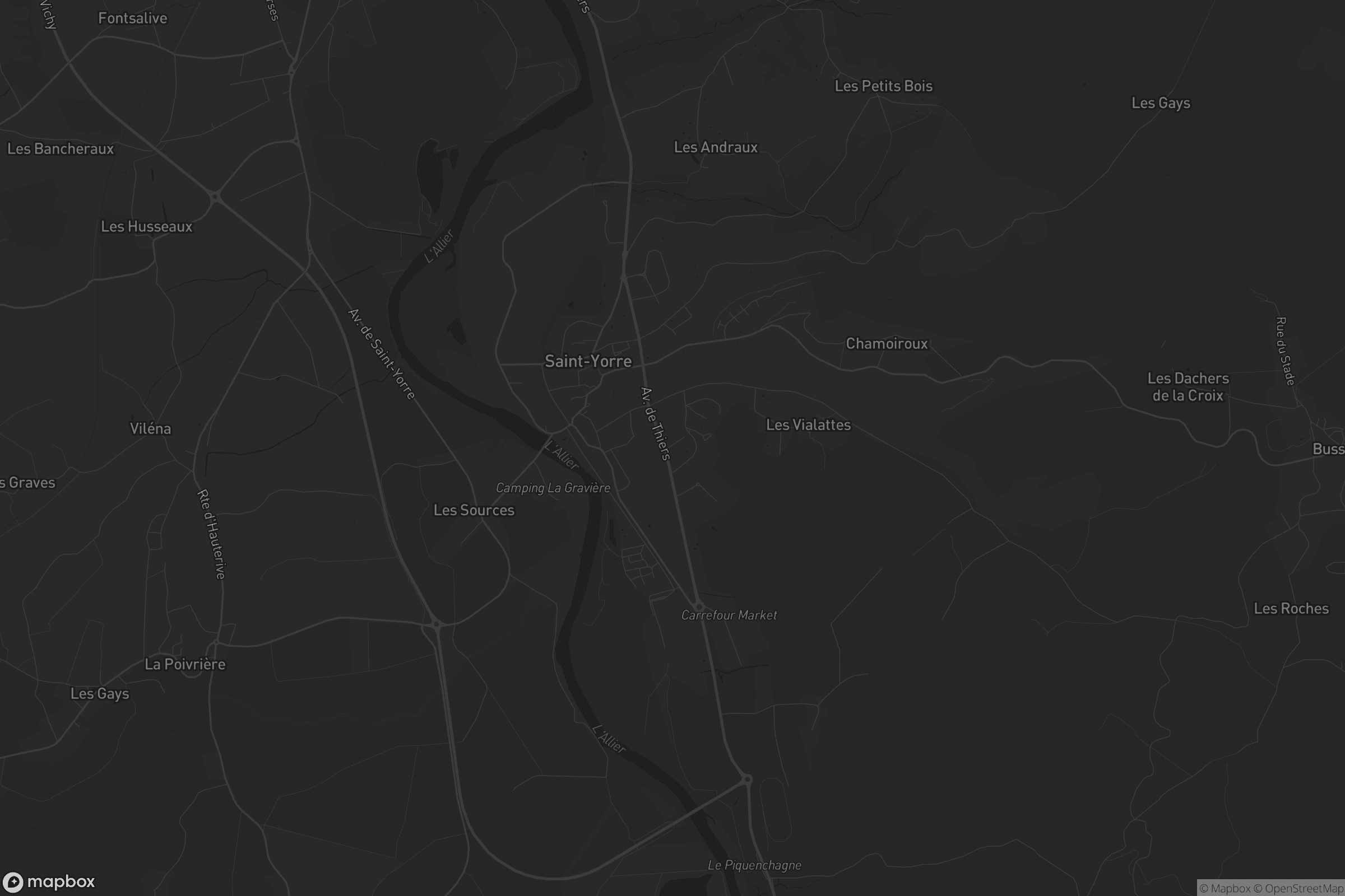 Carte de Saint-Yorre