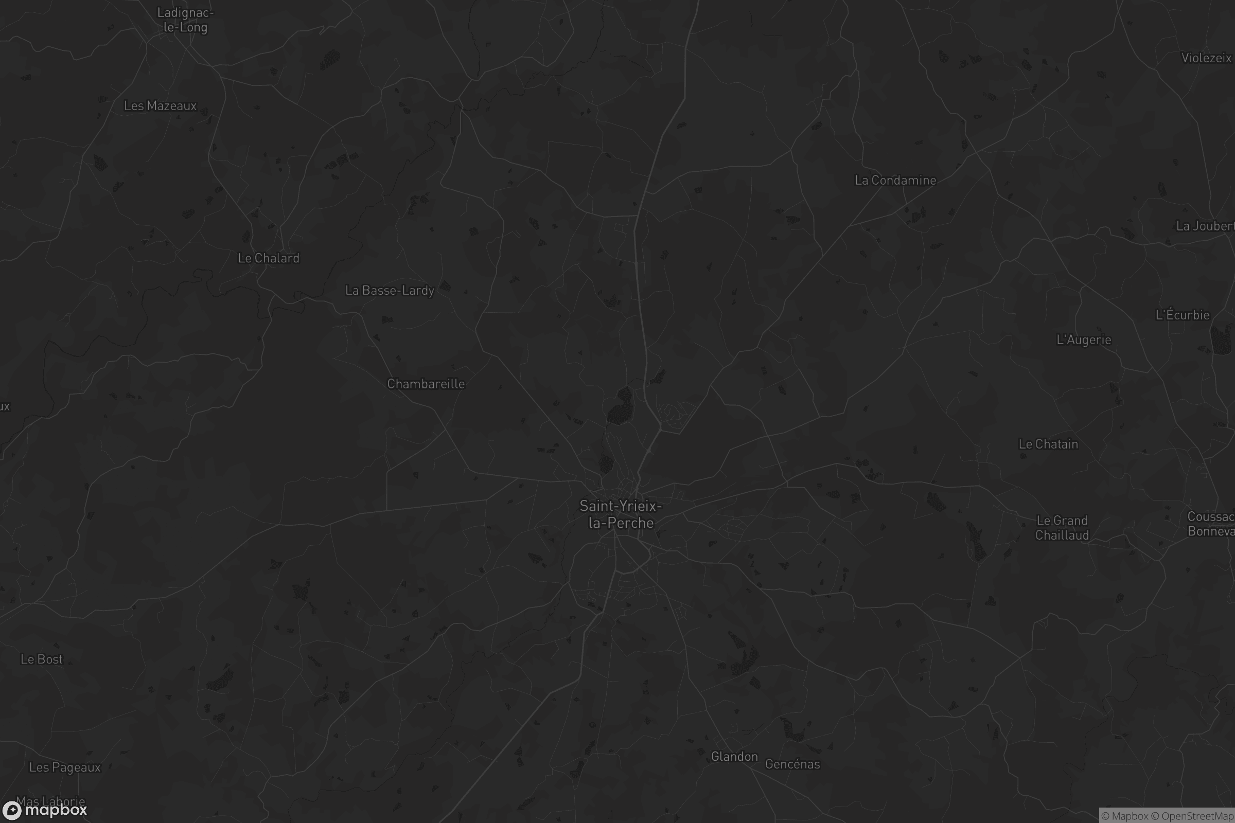 Carte de Saint-Yrieix-la-Perche