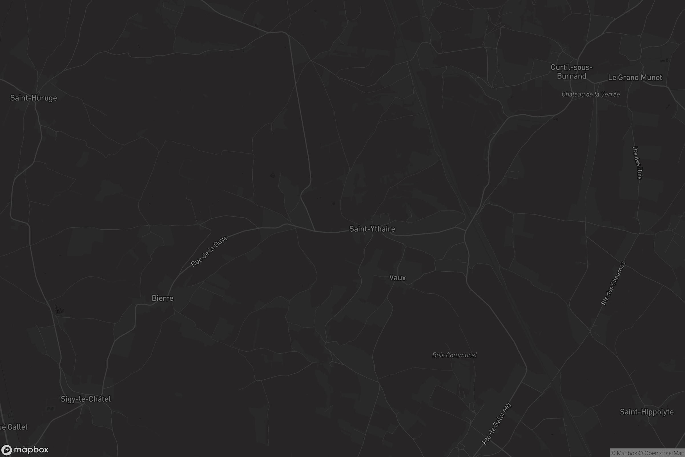 Carte de Saint-Ythaire