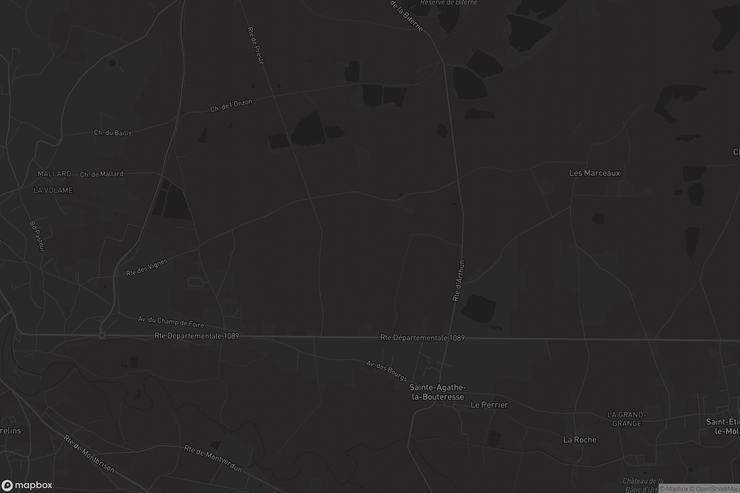 Carte de Sainte-Agathe-la-Bouteresse