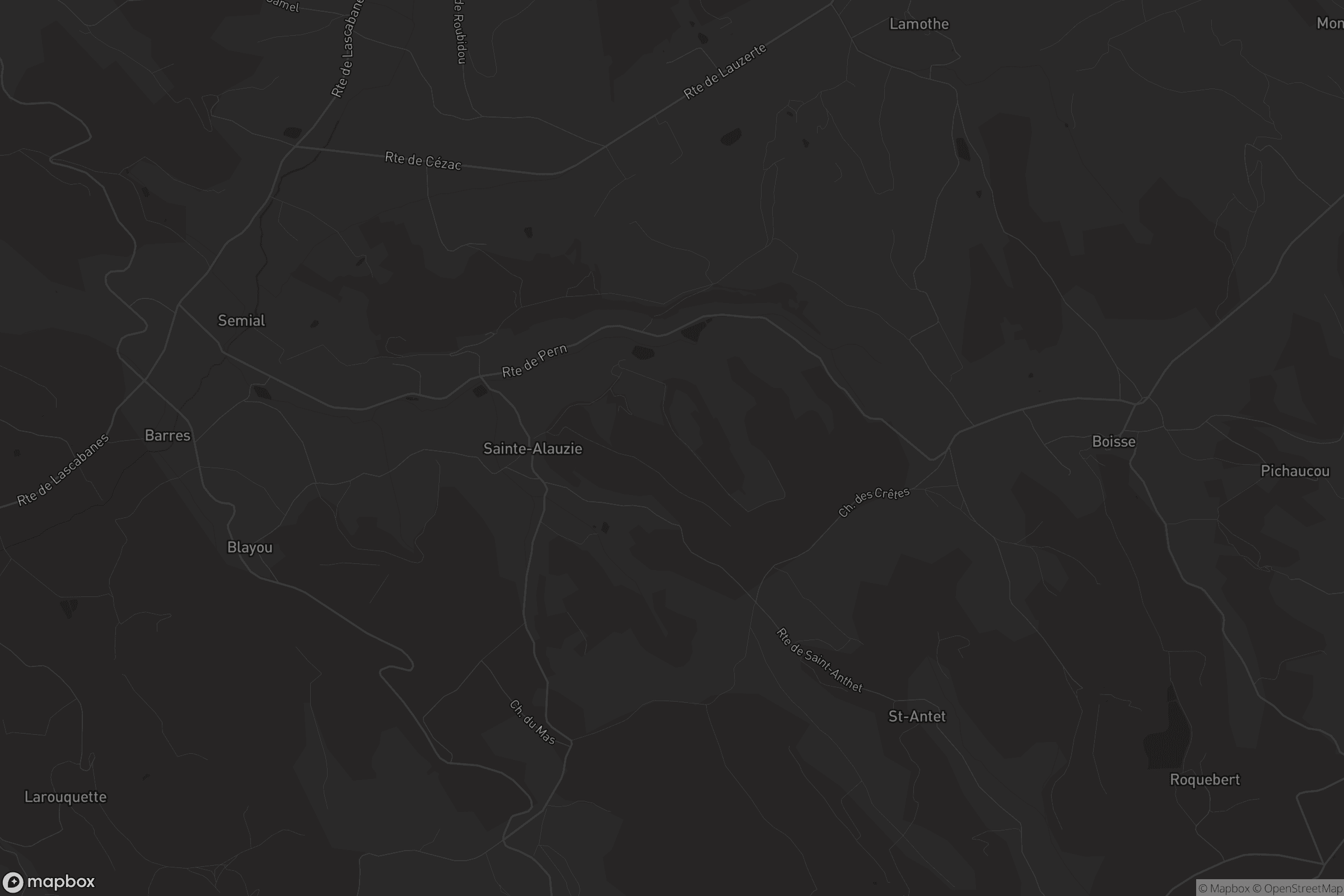 Carte de Sainte-Alauzie