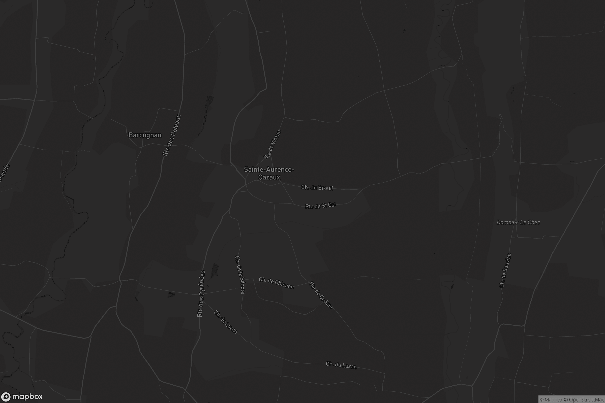 Carte de Sainte-Aurence-Cazaux