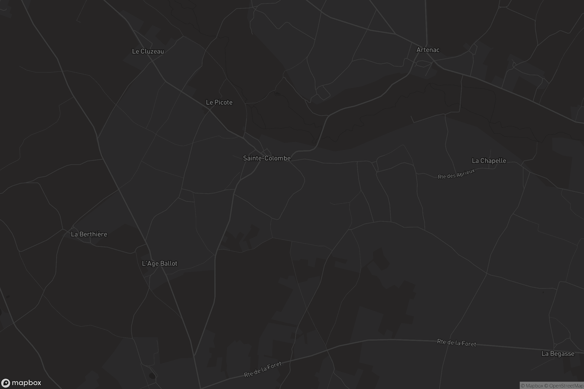 Carte de Sainte-Colombe