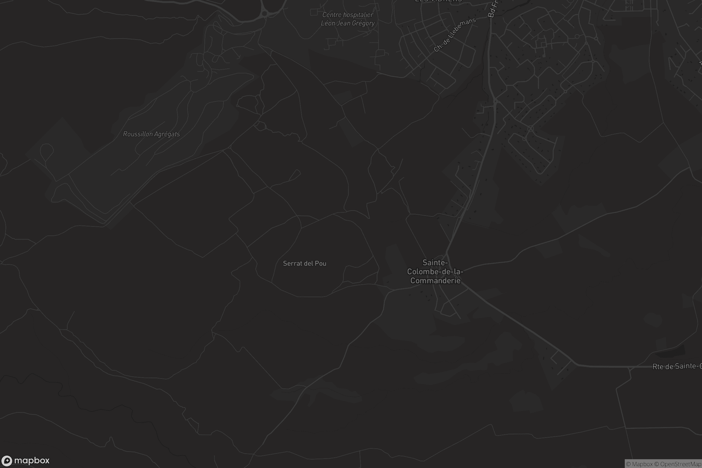 Carte de Sainte-Colombe-de-la-Commanderie