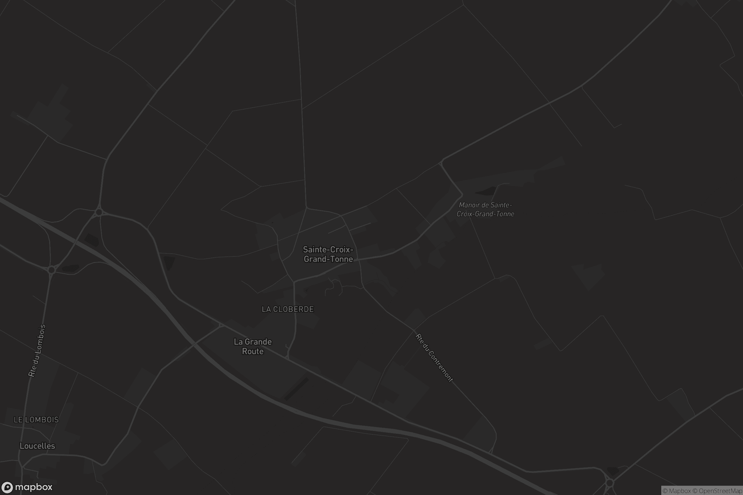 Carte de Sainte-Croix-Grand-Tonne