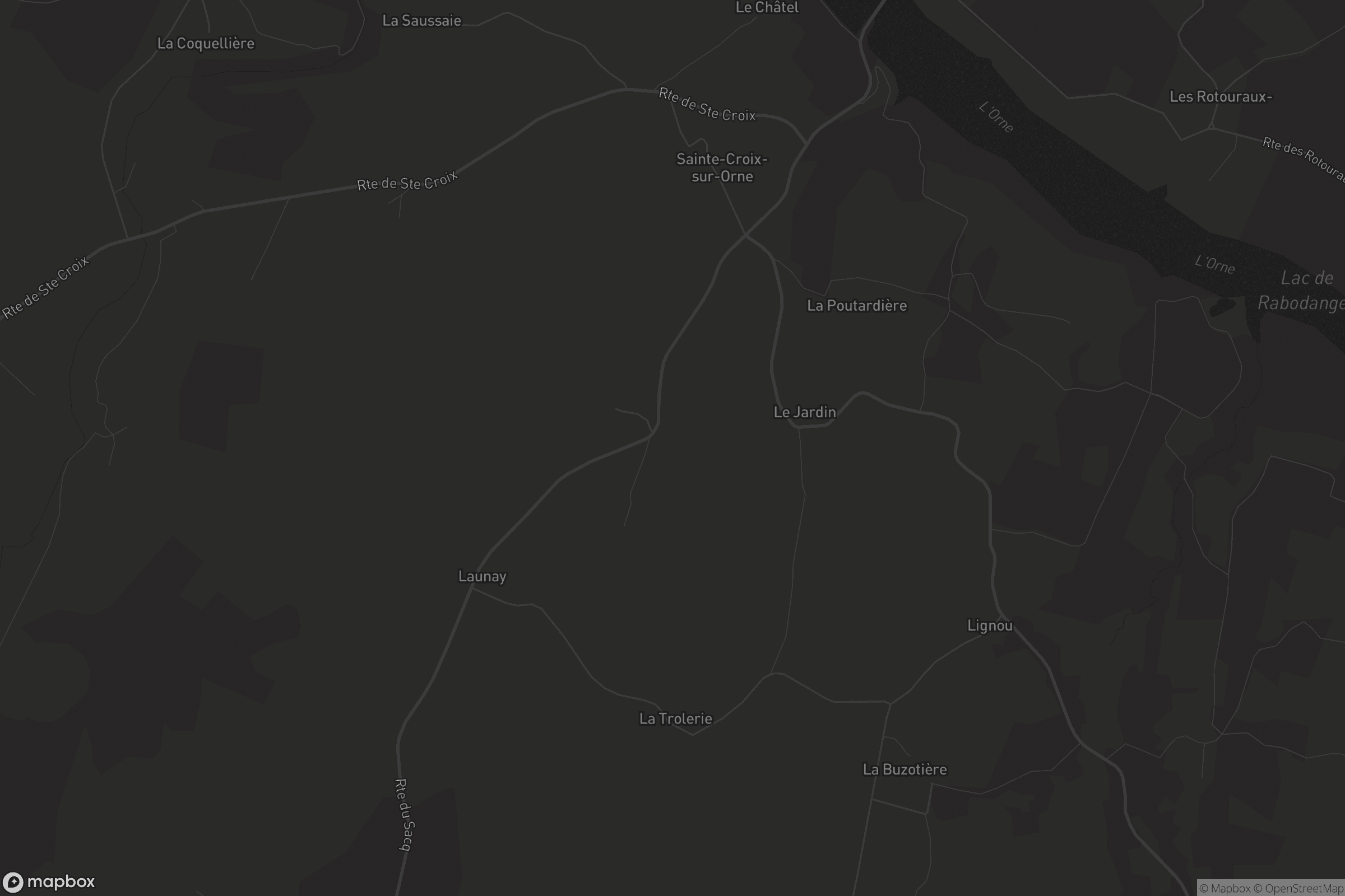 Carte de Sainte-Croix-sur-Orne