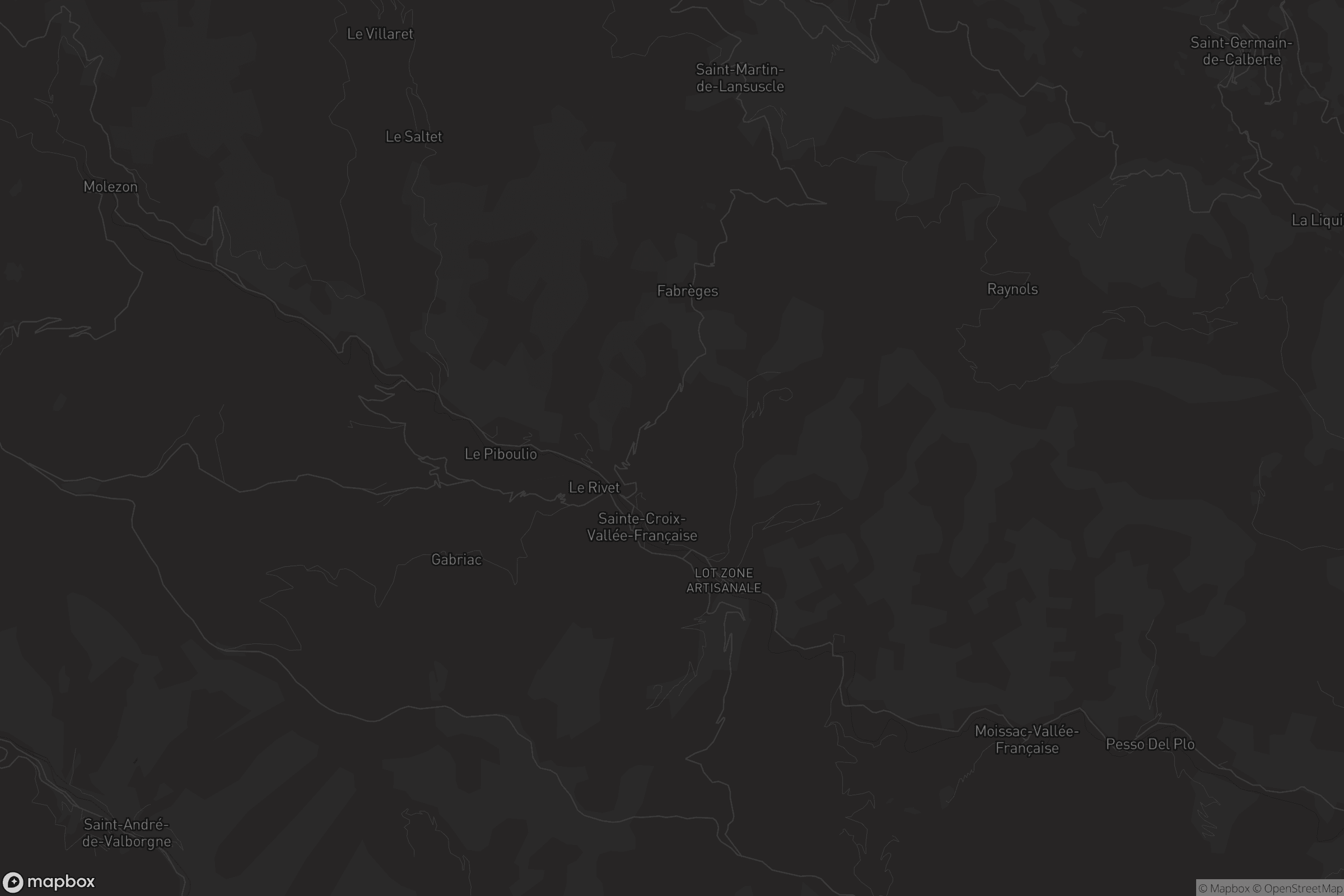 Carte de Sainte-Croix-Vallée-Française