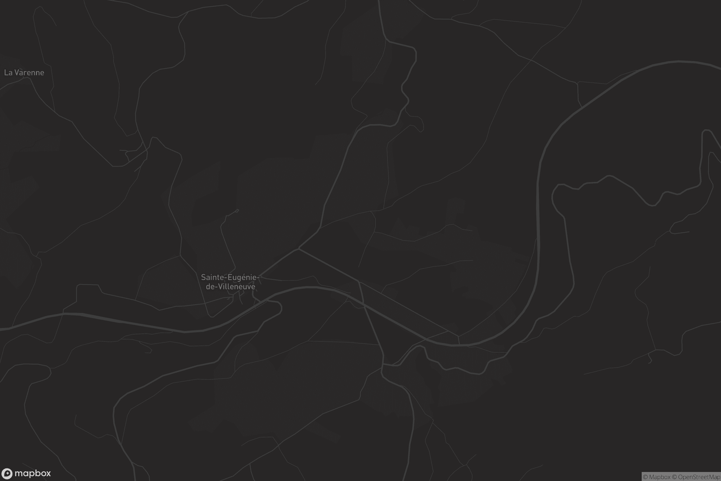 Carte de Sainte-Eugénie-de-Villeneuve