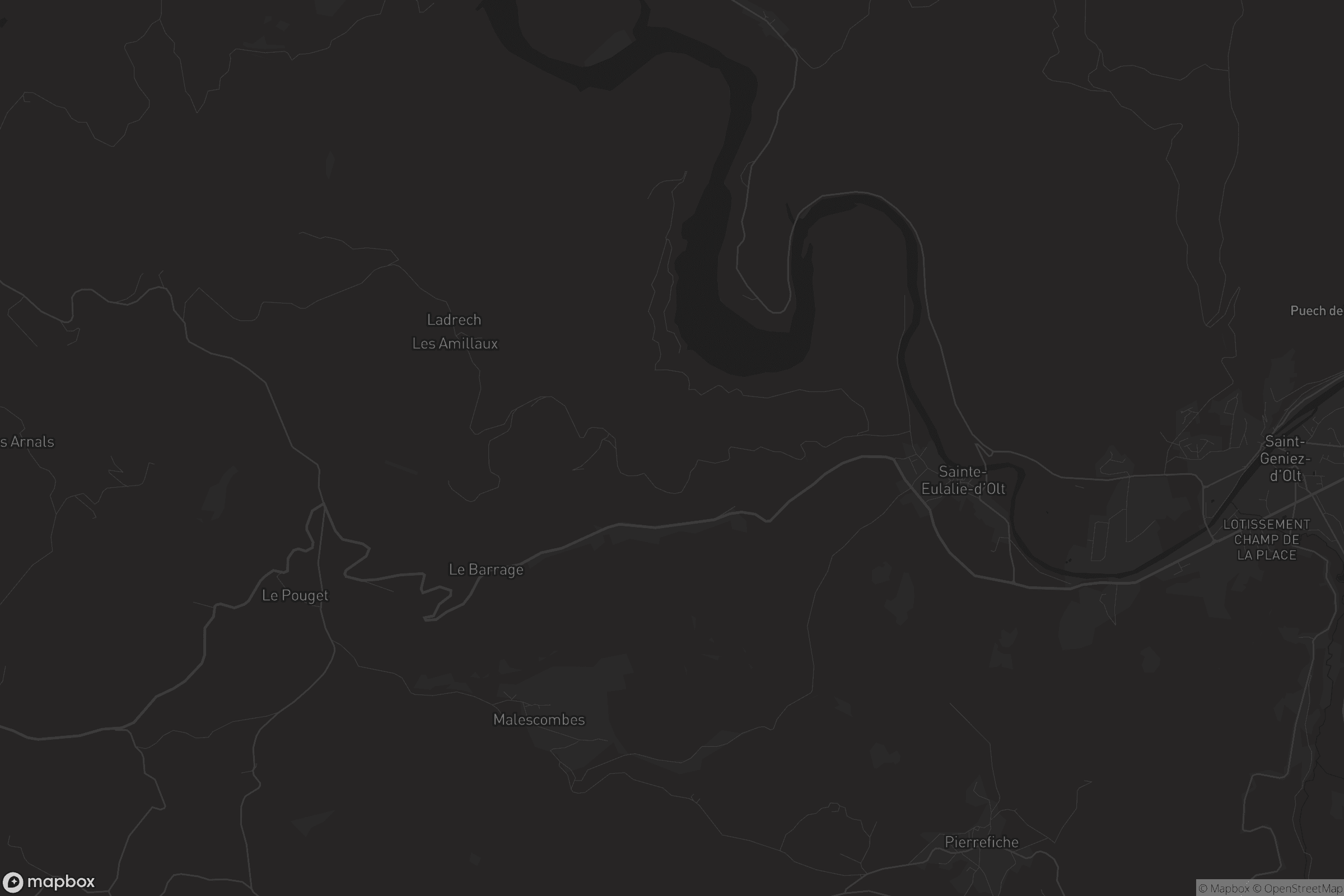 Carte de Sainte-Eulalie-d'Olt