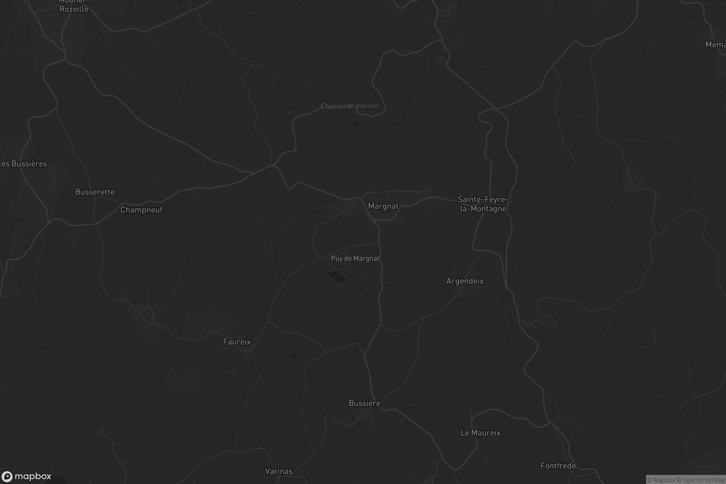 Carte de Sainte-Feyre-la-Montagne