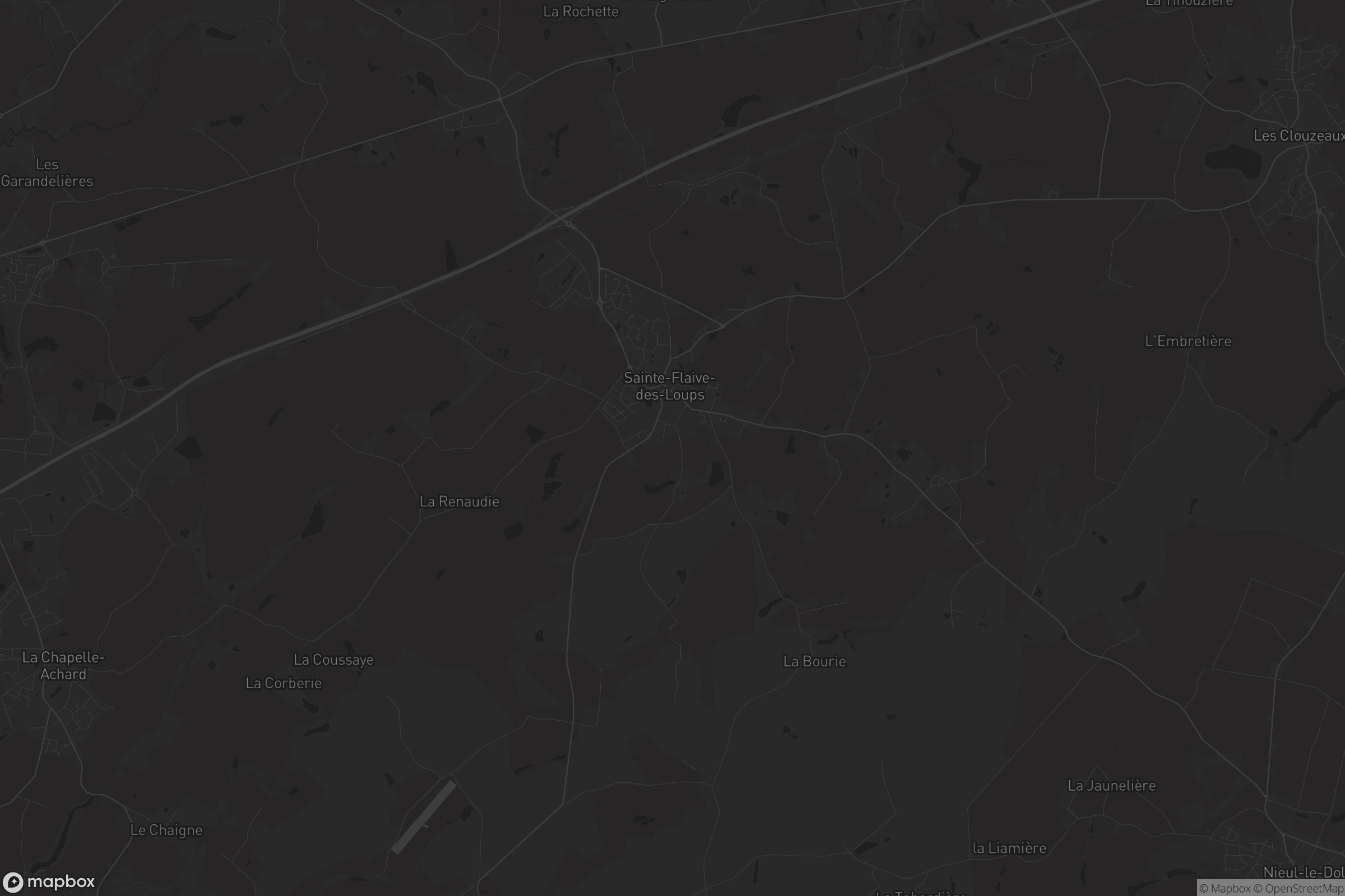 Carte de Sainte-Flaive-des-Loups