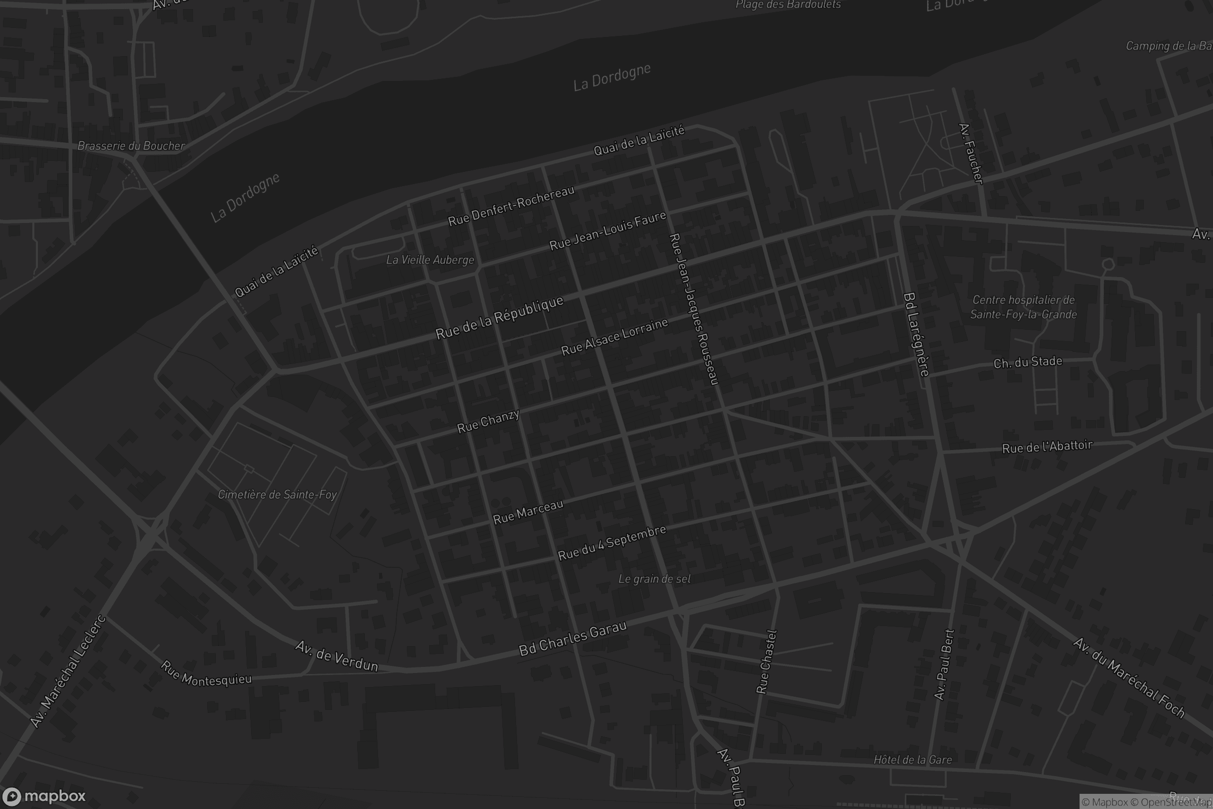 Carte de Sainte-Foy-la-Grande