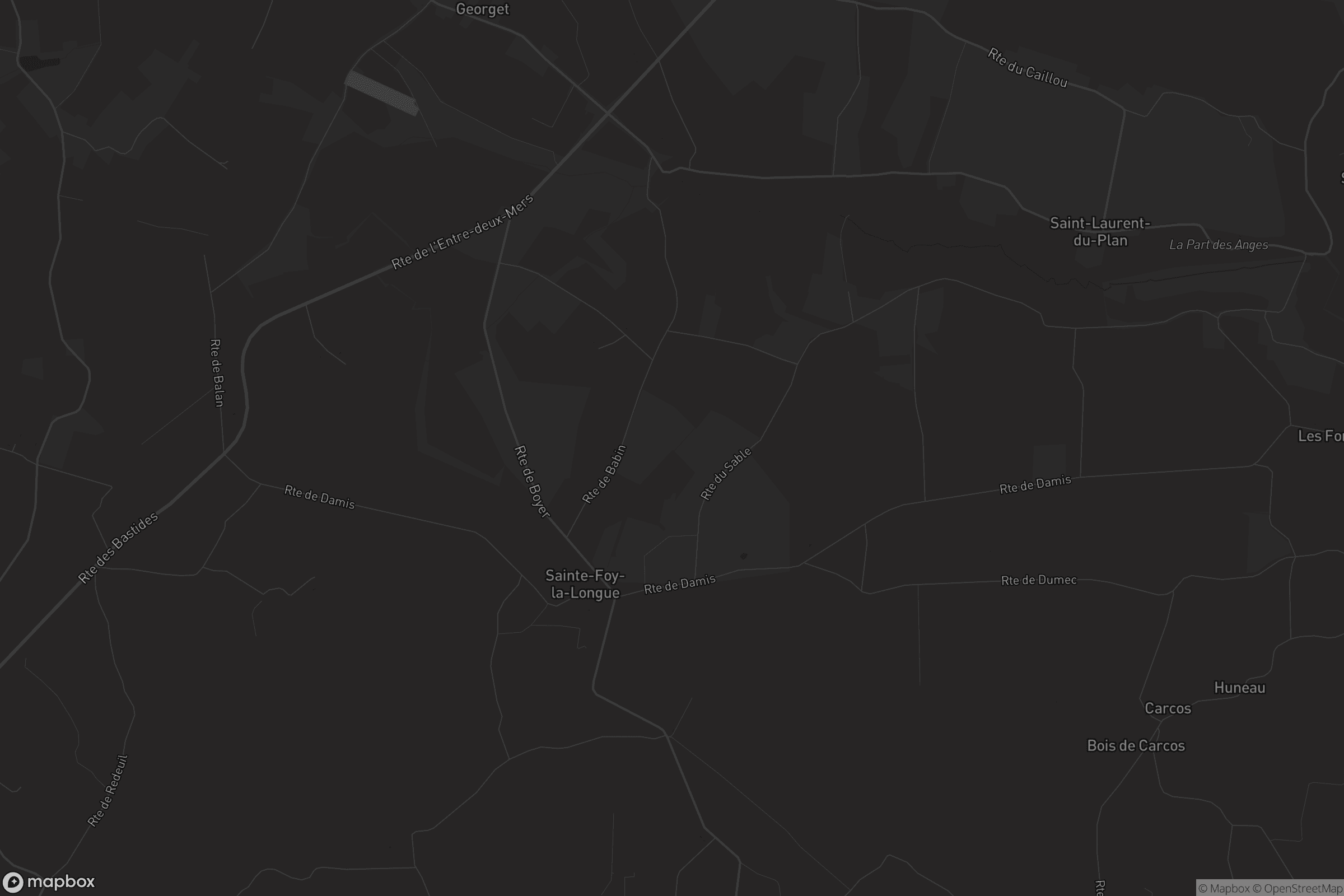 Carte de Sainte-Foy-la-Longue