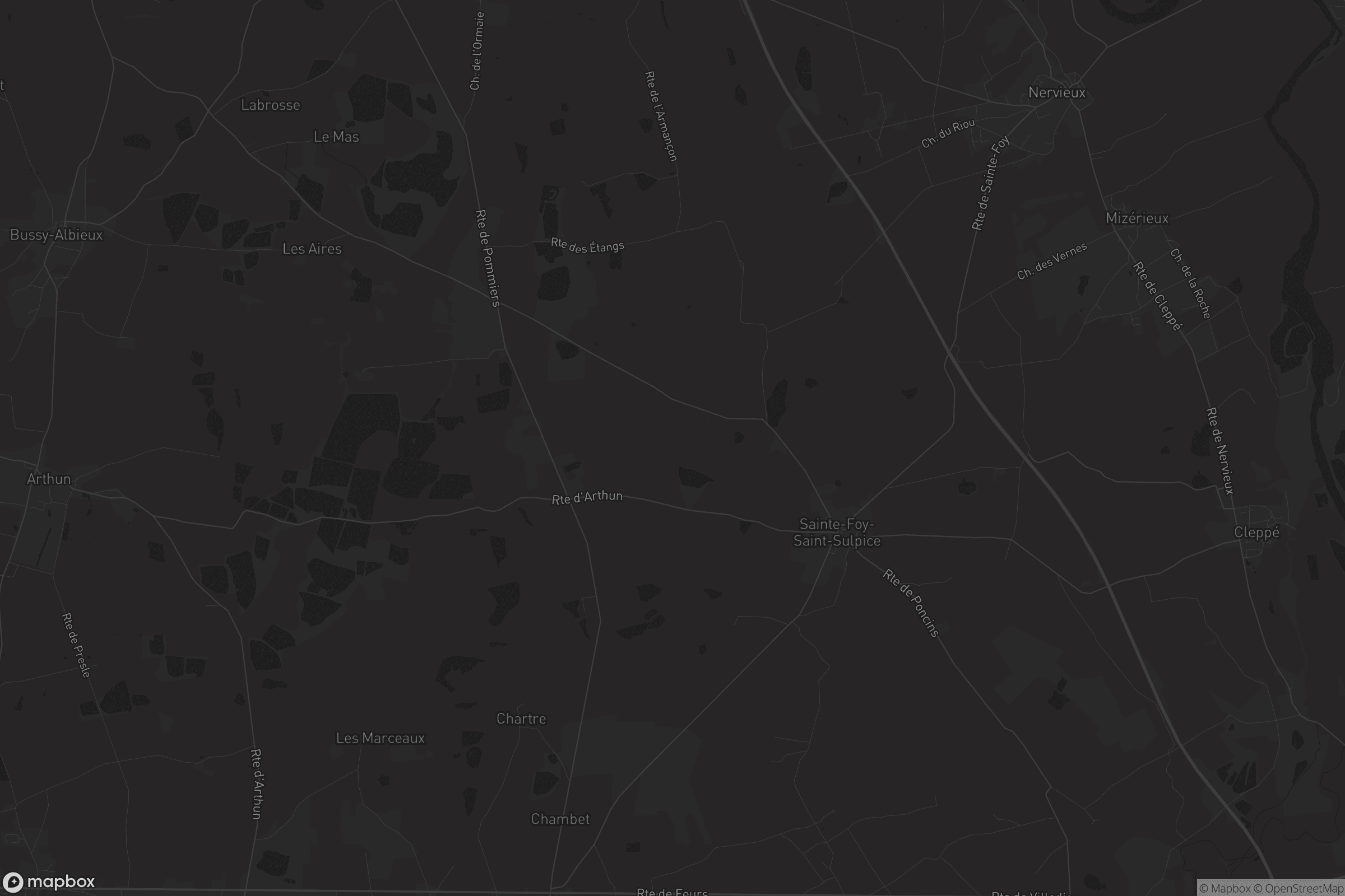 Carte de Sainte-Foy-Saint-Sulpice