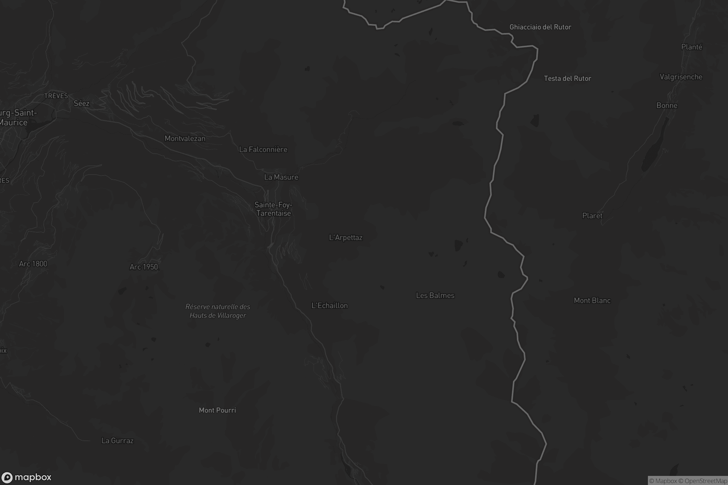 Carte de Sainte-Foy-Tarentaise