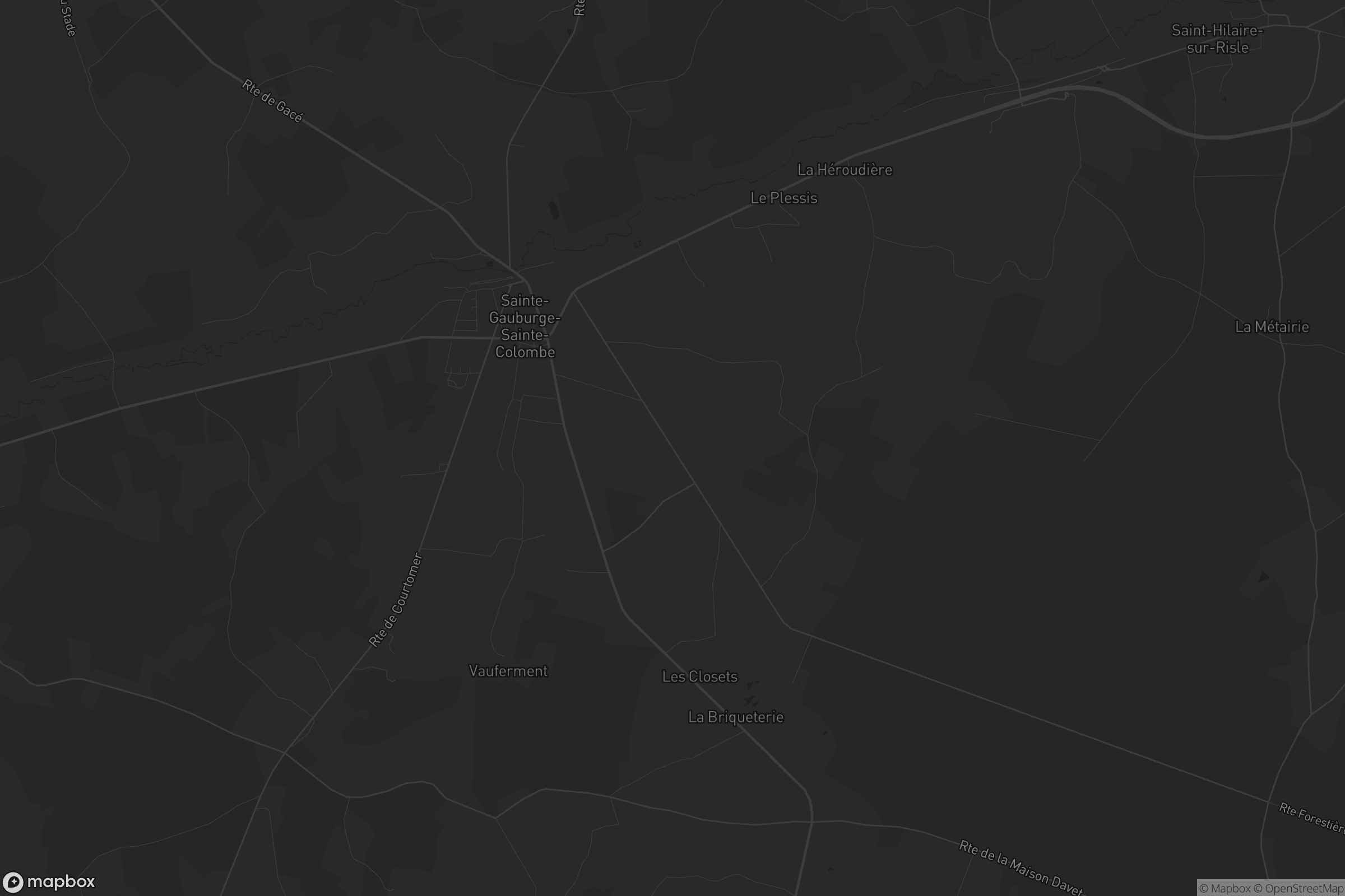 Carte de Sainte-Gauburge-Sainte-Colombe