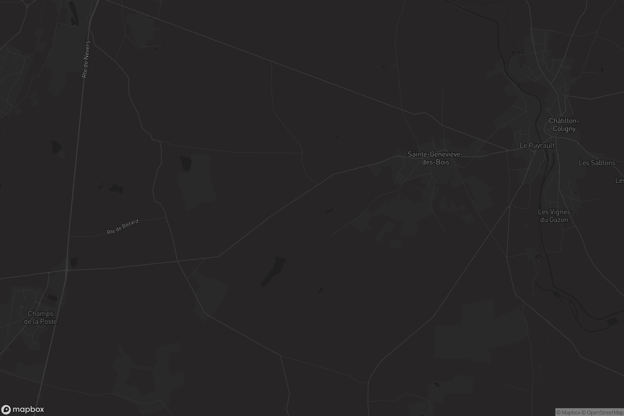 Carte de Sainte-Geneviève-des-Bois