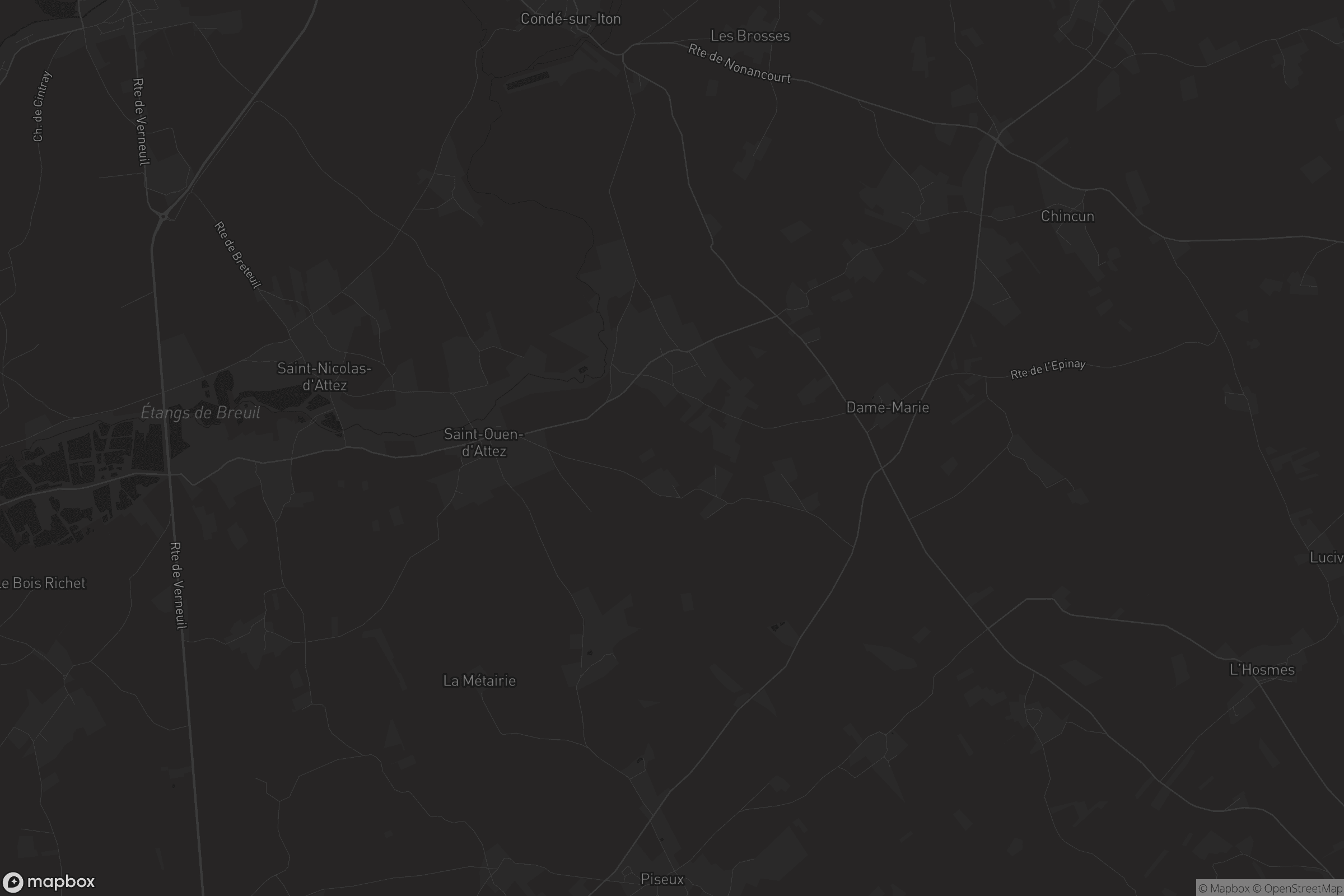 Carte de Sainte-Marie-d'Attez