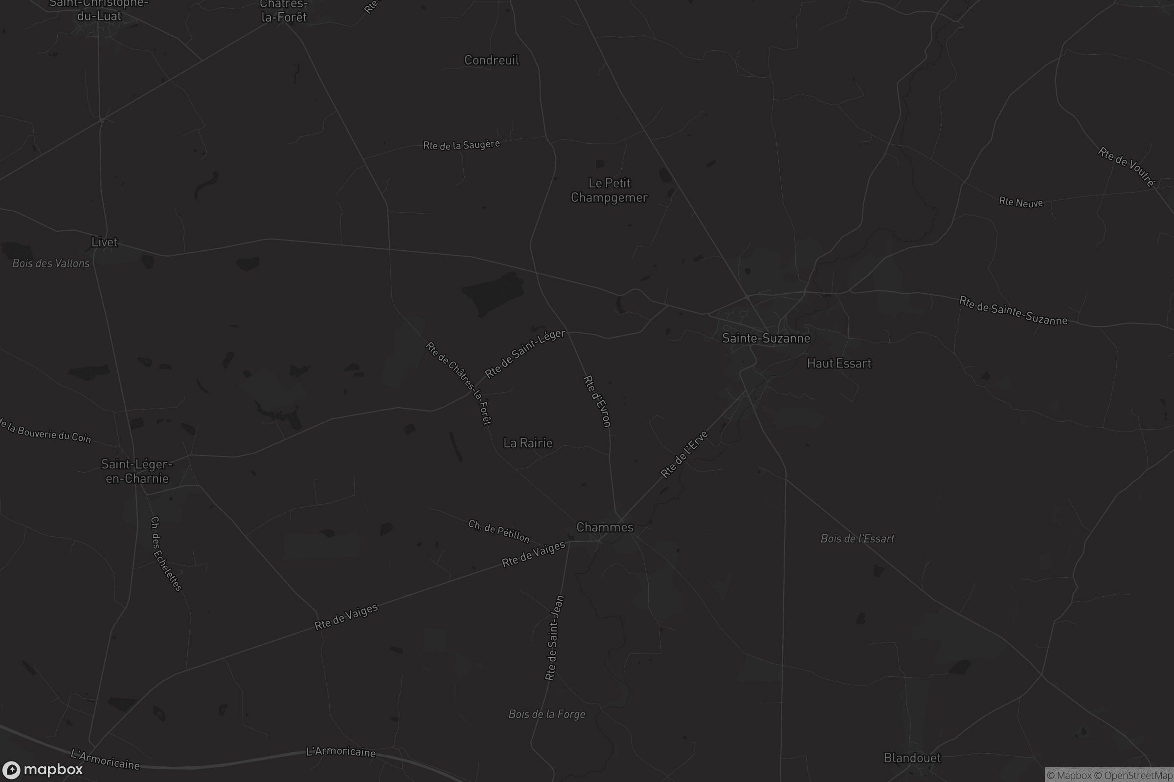 Carte de Sainte-Suzanne-et-Chammes